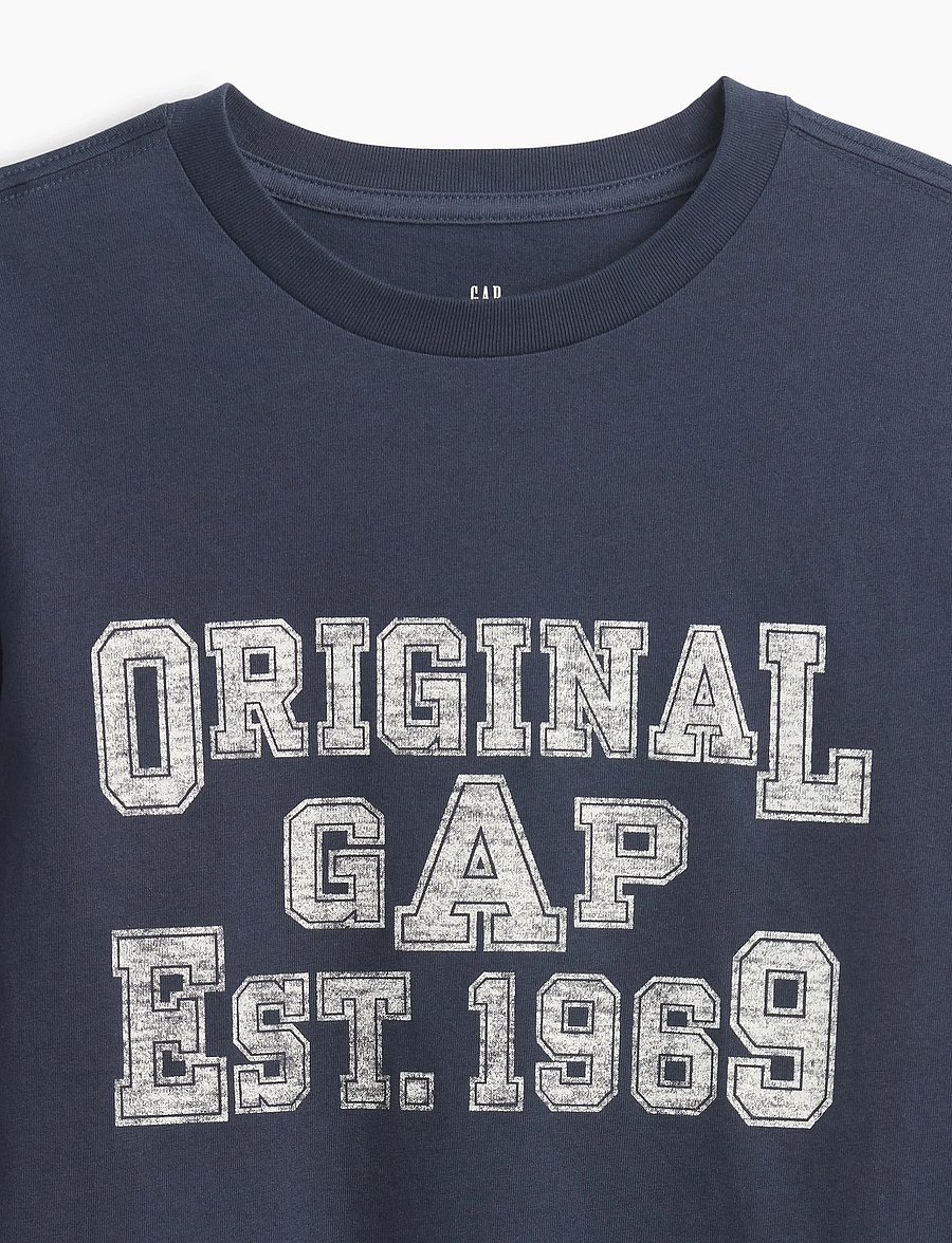 GAP - Logo Graphic T-Shirt from the GAP collection - langärmelig - vintage navy - 2