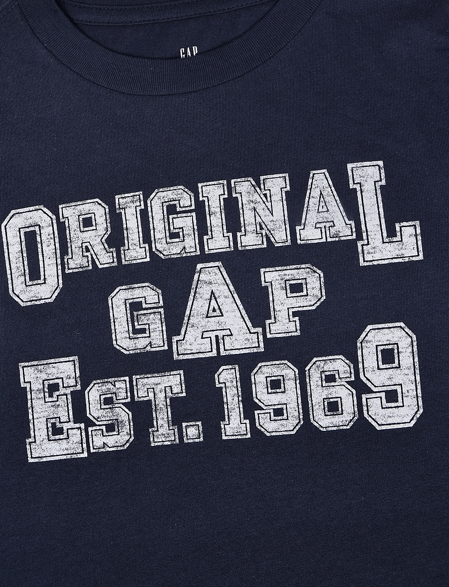 GAP - Logo Graphic T-Shirt from the GAP collection - långärmade t-shirts - vintage navy - 2