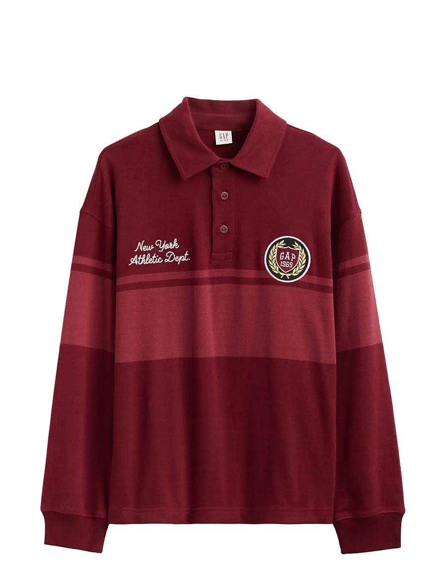 GAP - Long-Sleeved Rugby Top from the GAP collection - langärmelig poloshirt - red clay - 0