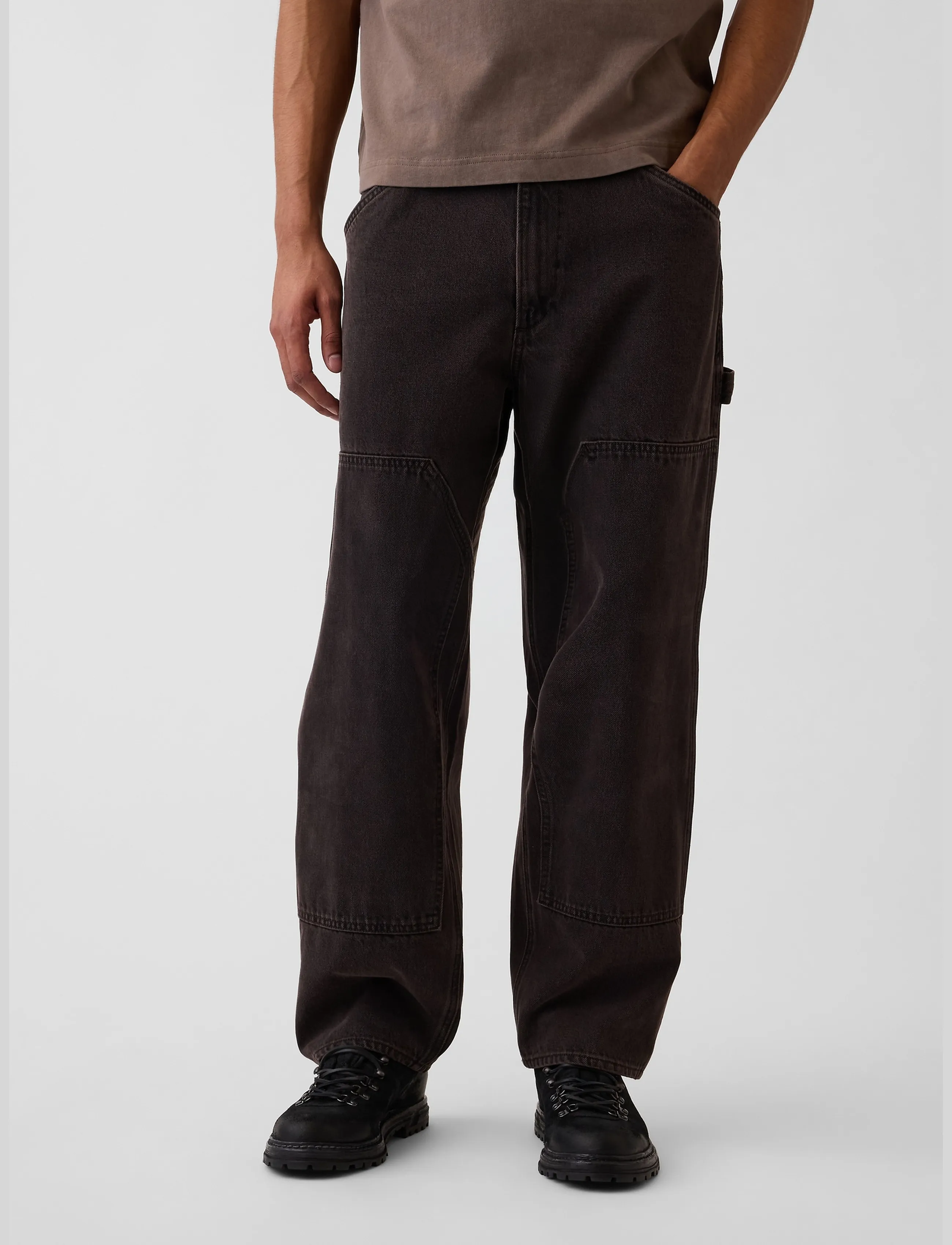 GAP - Baggy Double-Knee Carpenter Jeans from the GAP collection - tapered jeans - dark brown 1 - 3