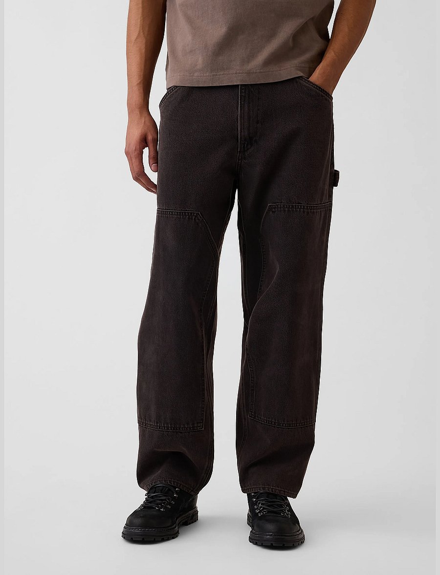 GAP - Baggy Double-Knee Carpenter Jeans from the GAP collection - tapered jeans - dark brown 1 - 3