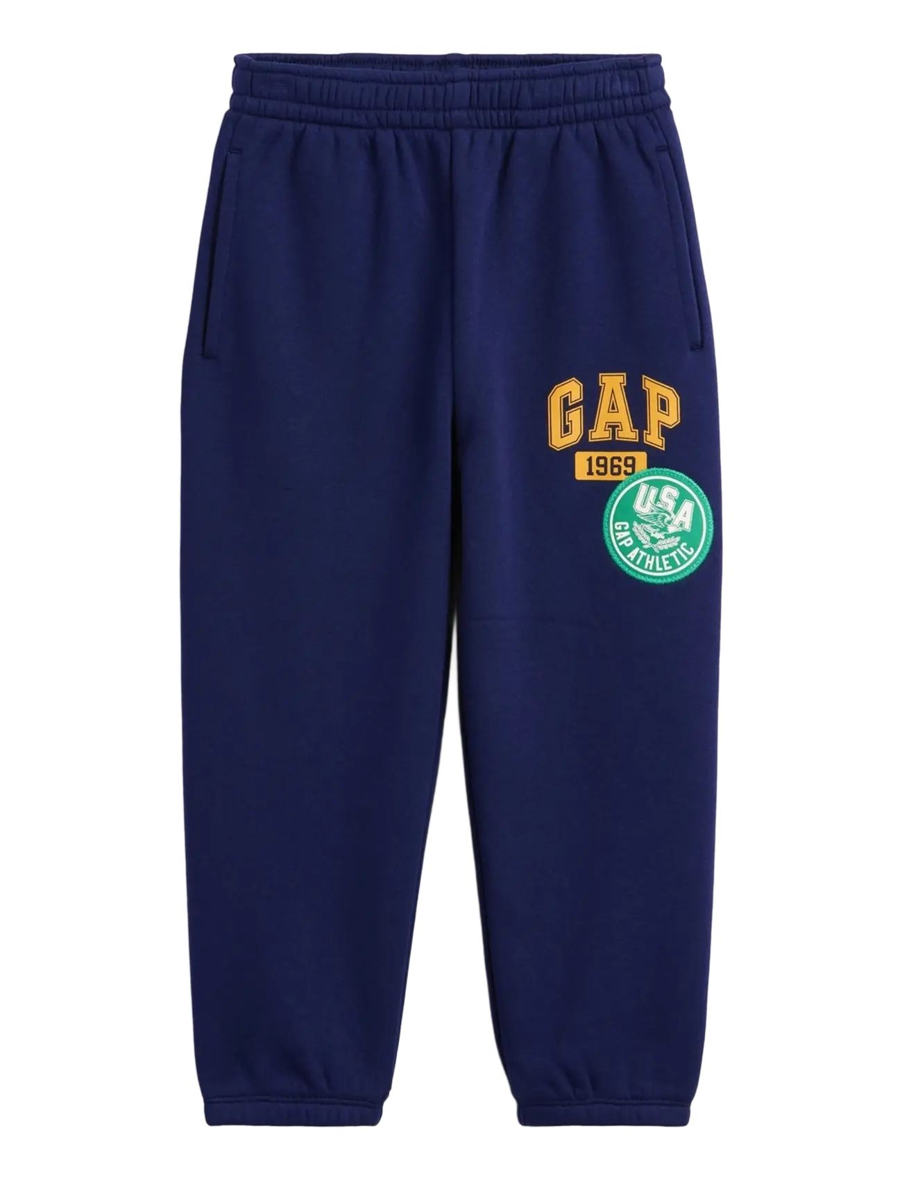 GAP Baby & Toddler VintageSoft Varsity Logo Sweatpants - New Arrivals - VINTAGE NAVY / navy