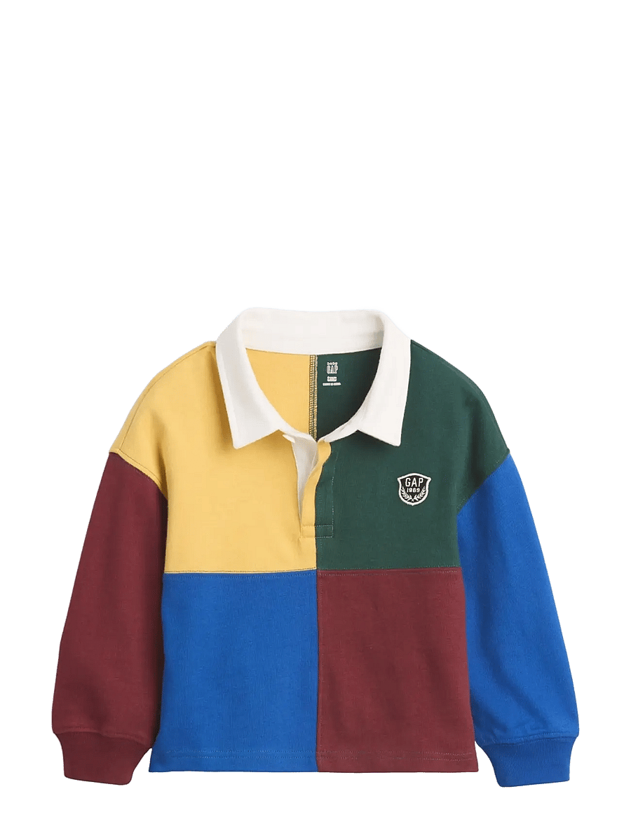 GAP - Baby & Toddler Colorblock Rugby Polo Shirt - langärmelig poloshirt - colorblock - 1