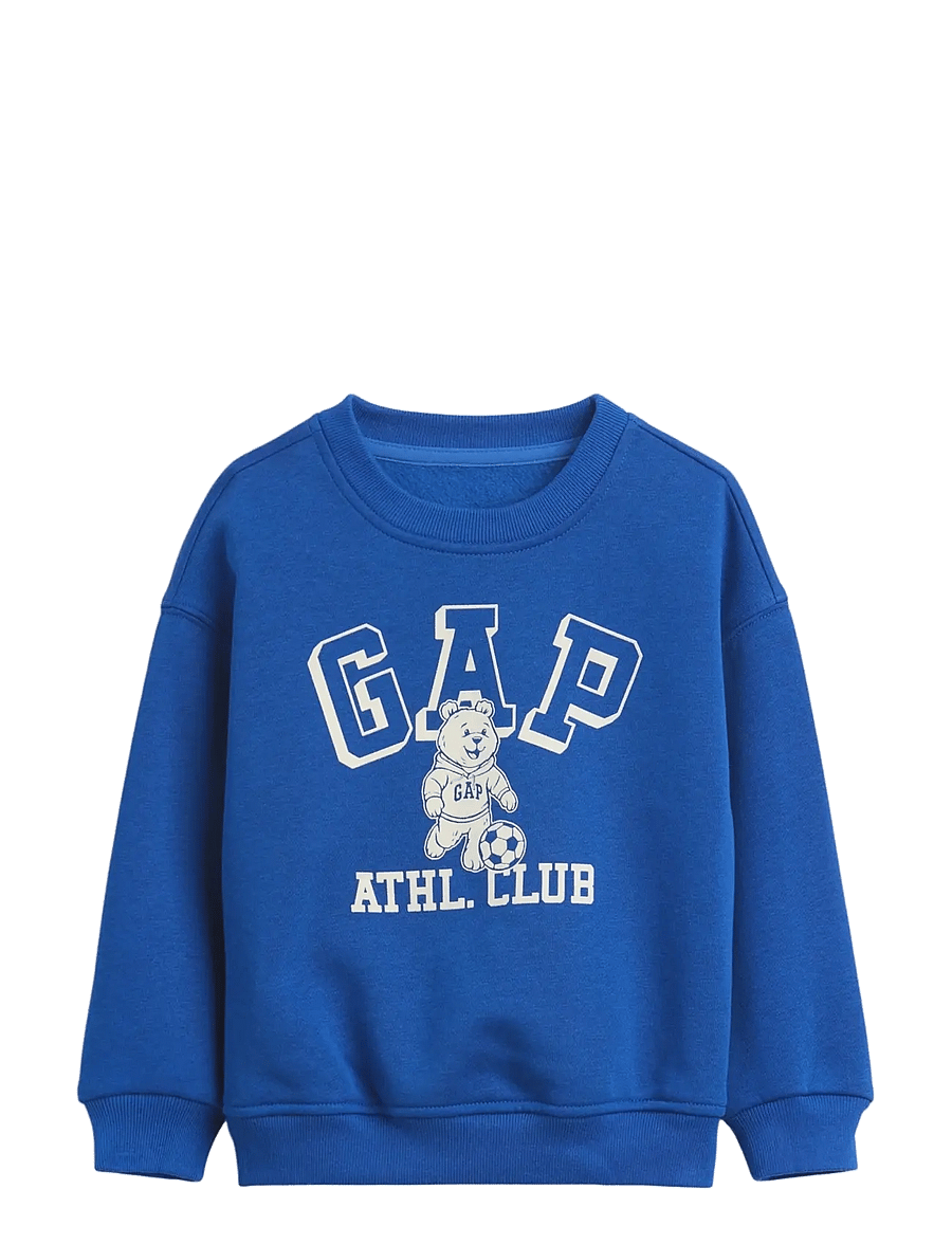 GAP - Baby & Toddler VintageSoft Varsity Logo Sweatshirt - sweatshirts - crisp royal blue - 0