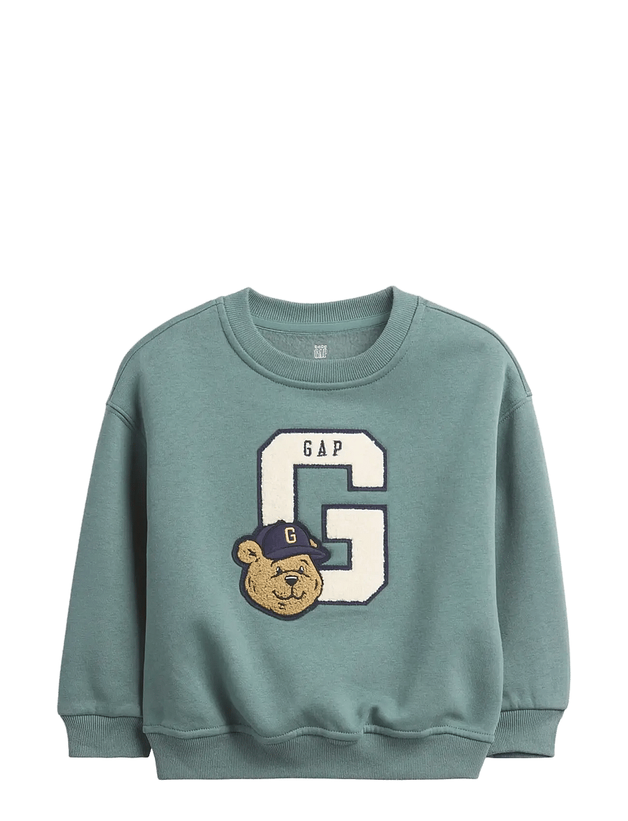 GAP - Baby & Toddler VintageSoft Varsity Logo Sweatshirt - dressipluusid - district green - 1