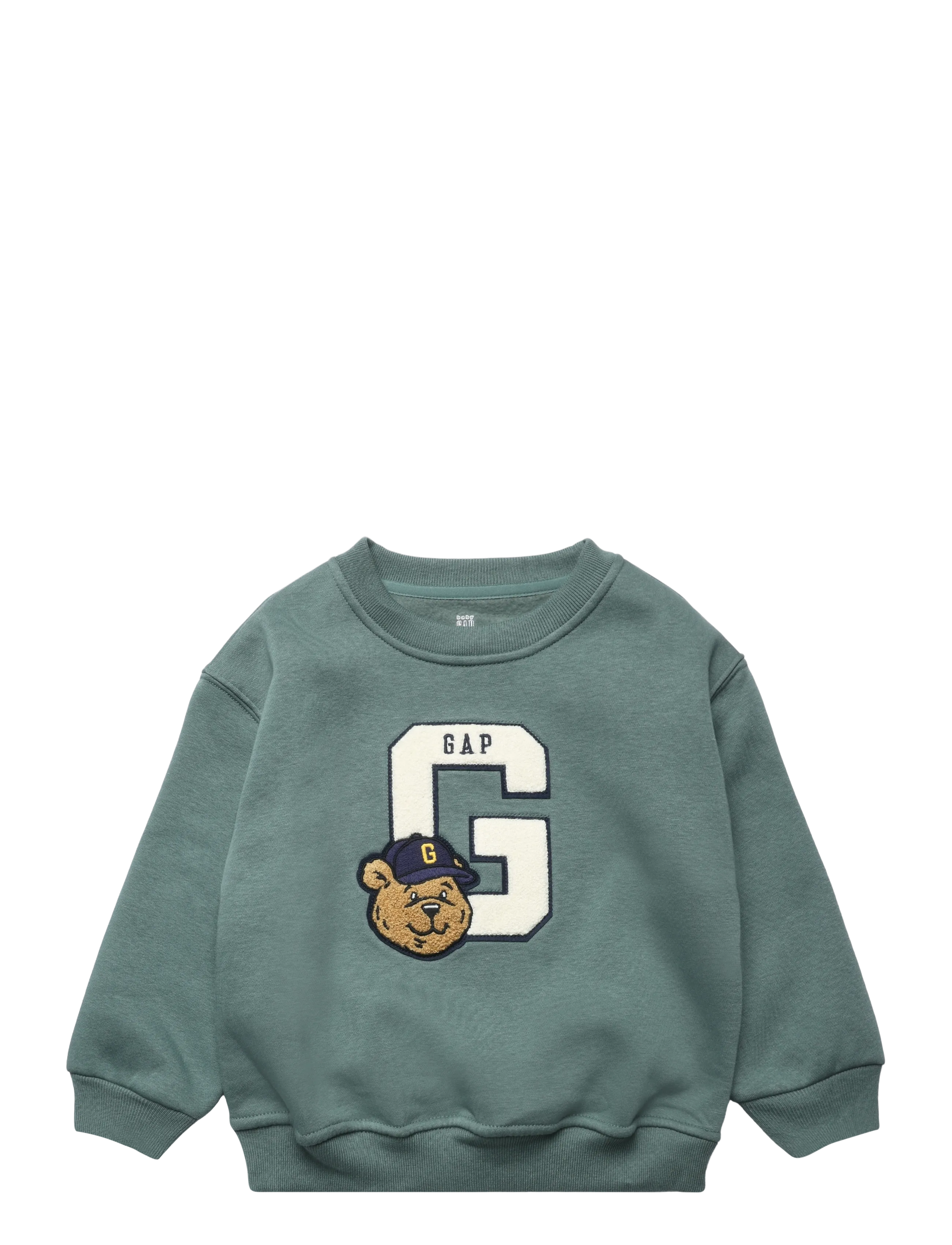 GAP Baby & Toddler VintageSoft Varsity Logo Sweatshirt - Shoppa efter storlek - DISTRICT GREEN / green