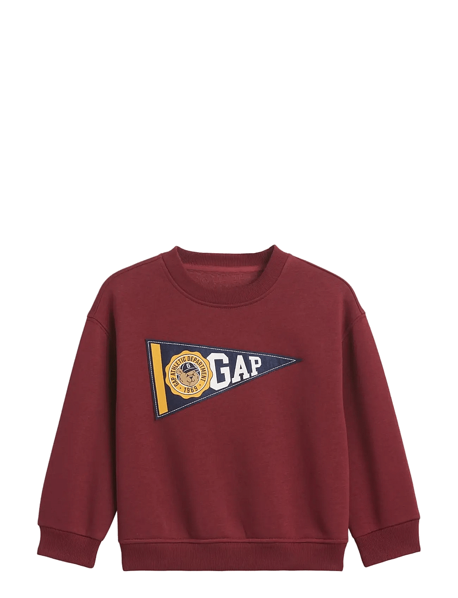 GAP - Baby & Toddler VintageSoft Varsity Logo Sweatshirt - sweatshirts - radish - 0