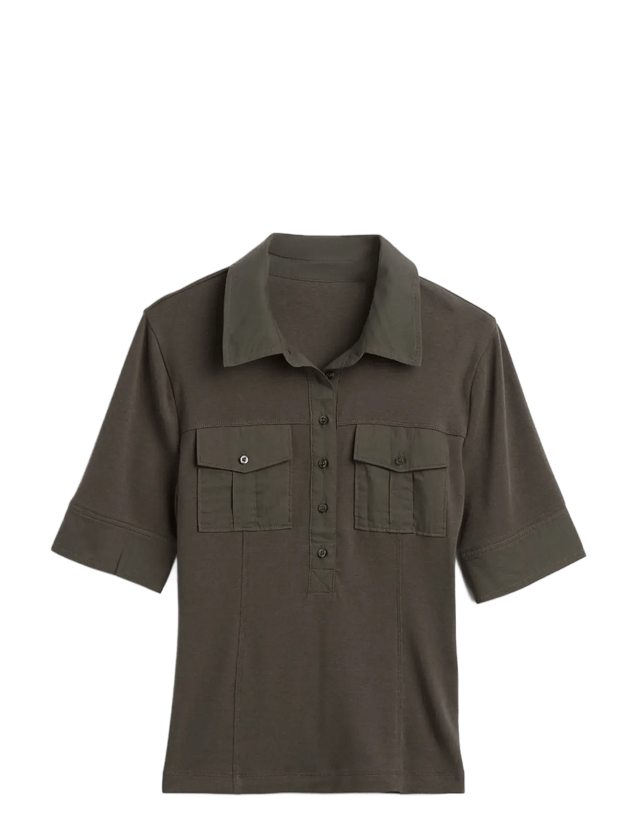 GAP - Modern Elbow-Sleeve Utility T-Shirt from the GAP collection - poloshirts - bamboo - 1