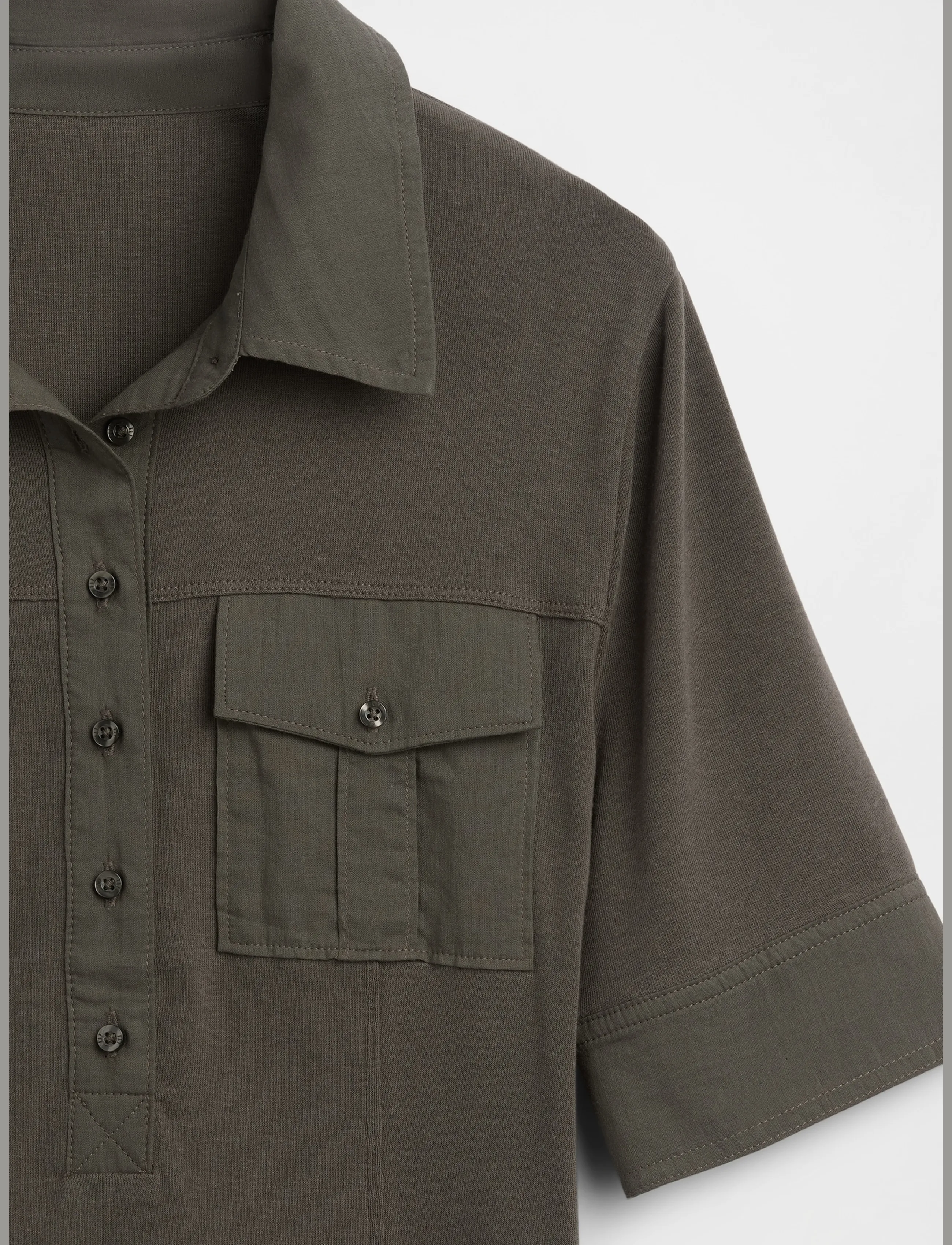 GAP - Modern Elbow-Sleeve Utility T-Shirt from the GAP collection - poloshirts - bamboo - 4