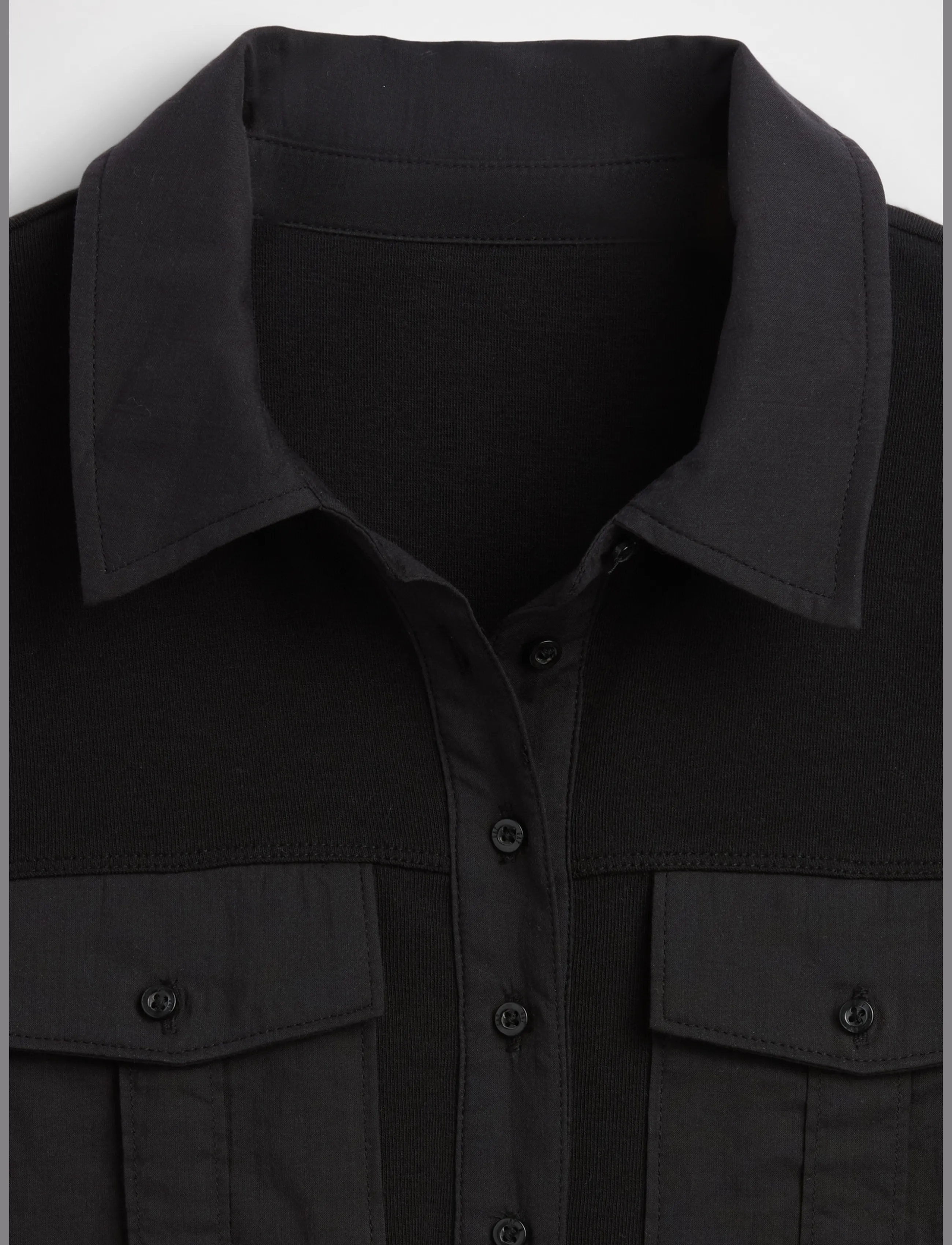 GAP - Modern Elbow-Sleeve Utility T-Shirt from the GAP collection - pikéer - black 200 - 4