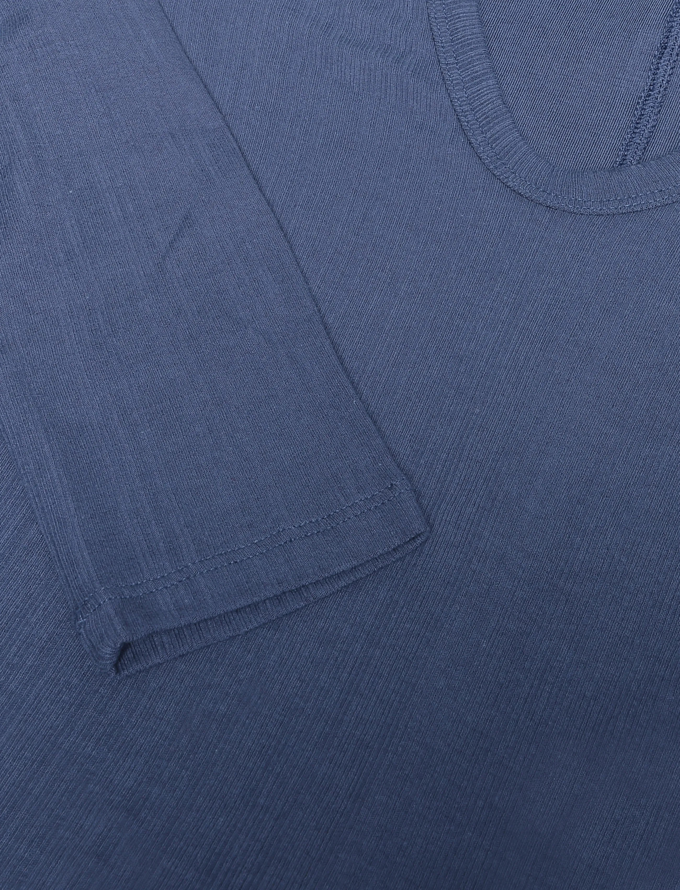 GAP - Long-Sleeved Rib T-Shirt from the GAP collection - langärmlige tops - sargassus blue - 4