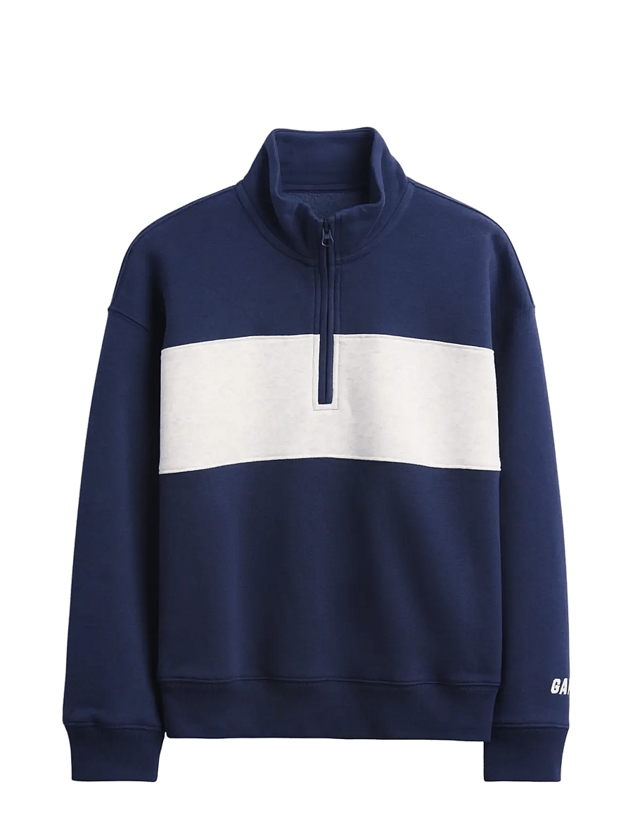 GAP - Fleece Quarter-Zip Sweatshirt from the GAP collection - vintage navy - 1