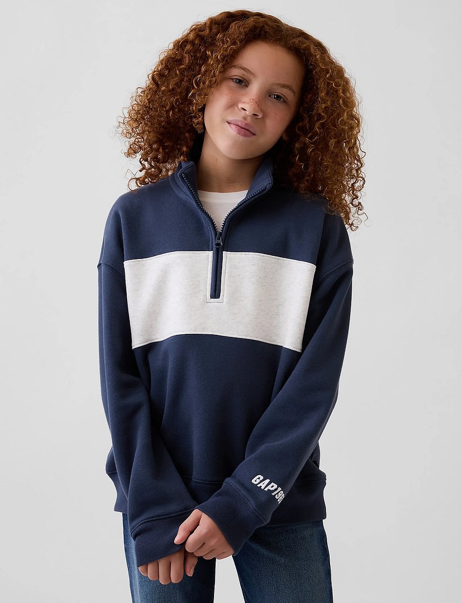 GAP - Fleece Quarter-Zip Sweatshirt from the GAP collection - vintage navy - 2