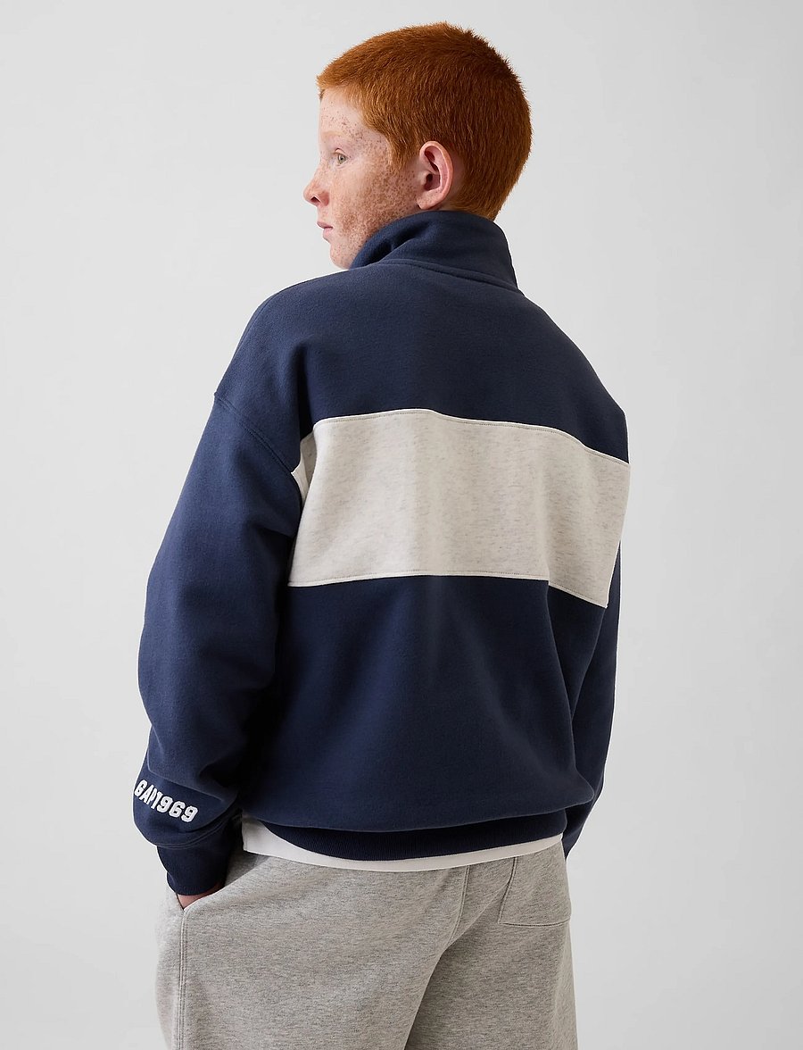 GAP - Fleece Quarter-Zip Sweatshirt from the GAP collection - vintage navy - 3