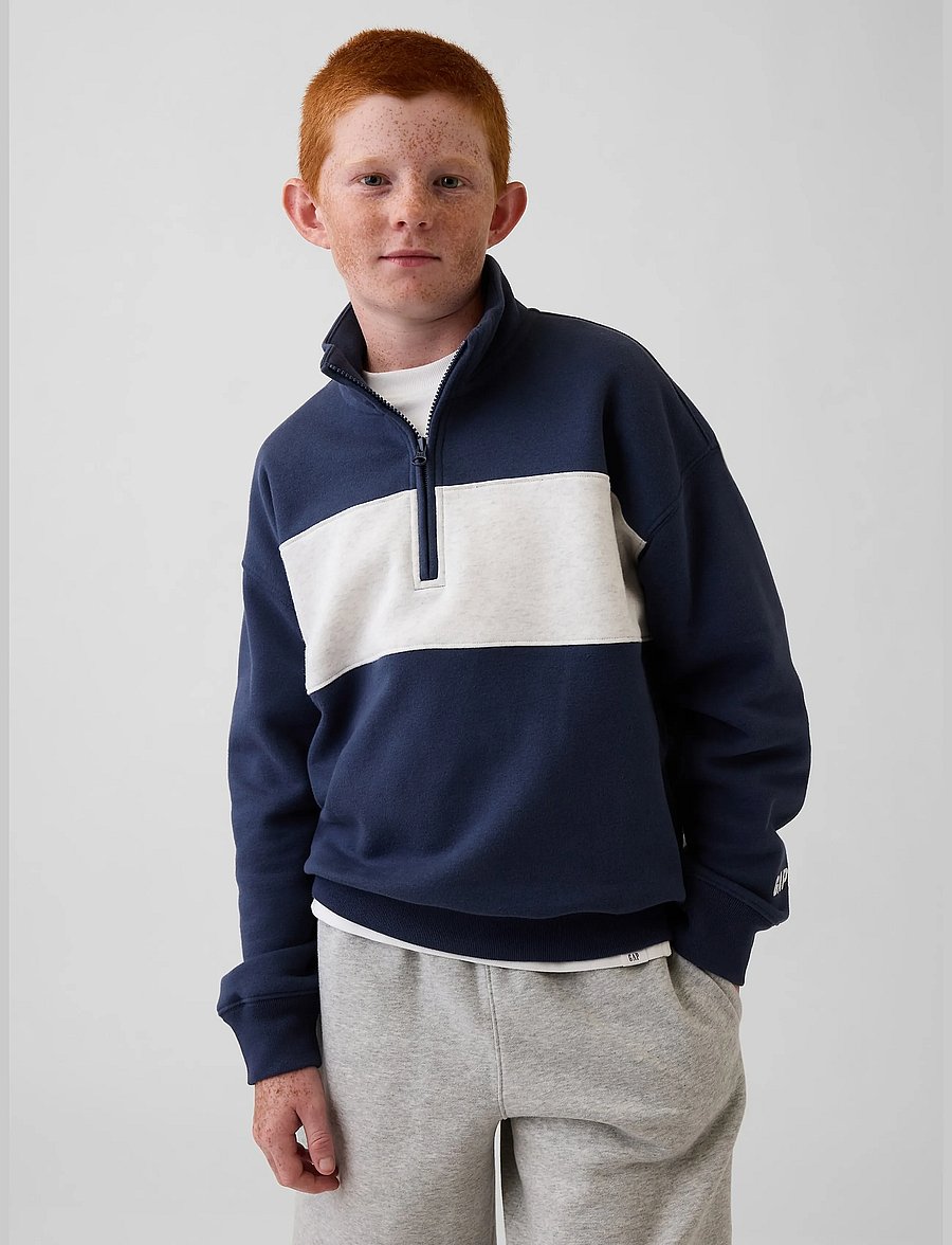 GAP - Fleece Quarter-Zip Sweatshirt from the GAP collection - vintage navy - 4