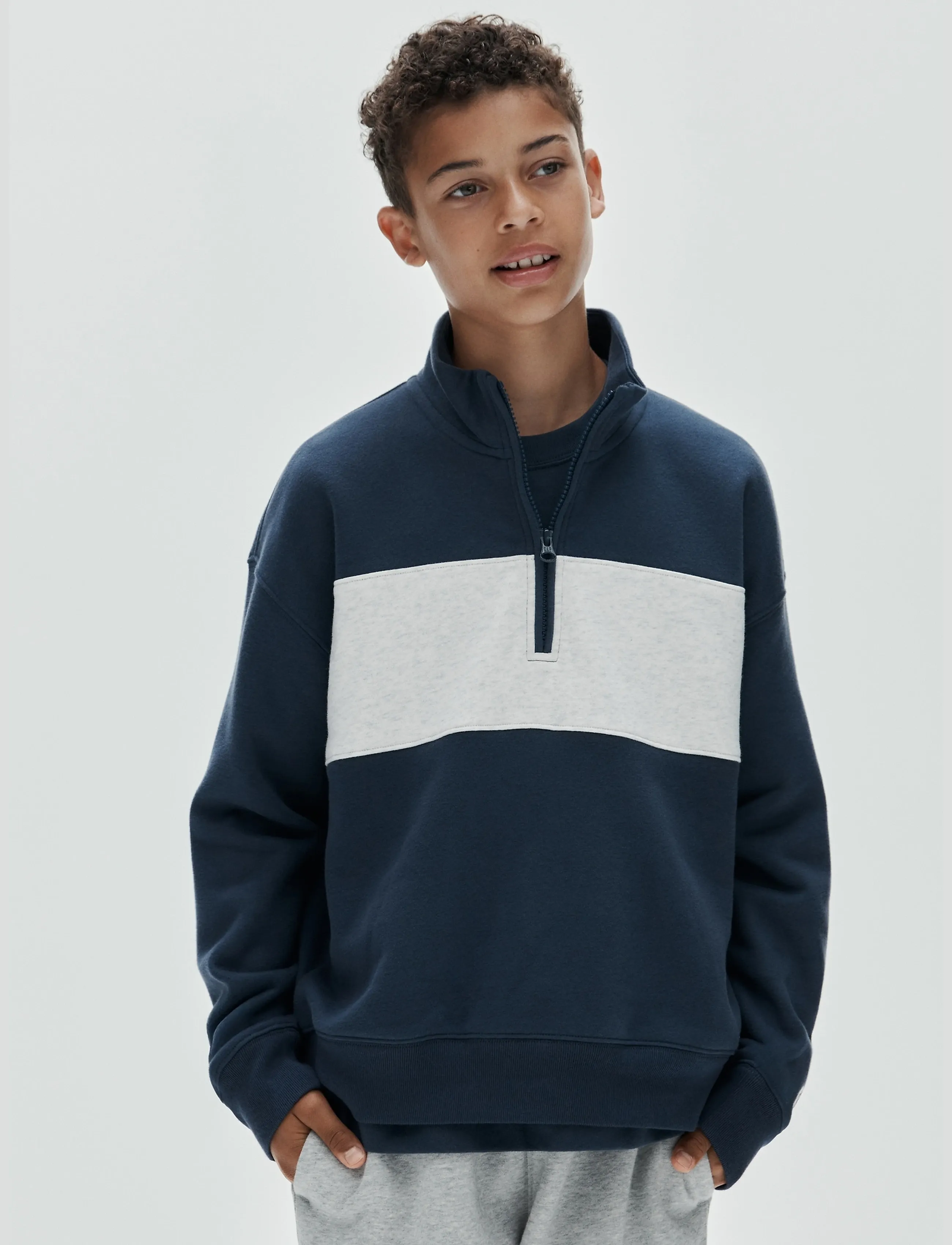 GAP - Fleece Quarter-Zip Sweatshirt from the GAP collection - vintage navy - 5