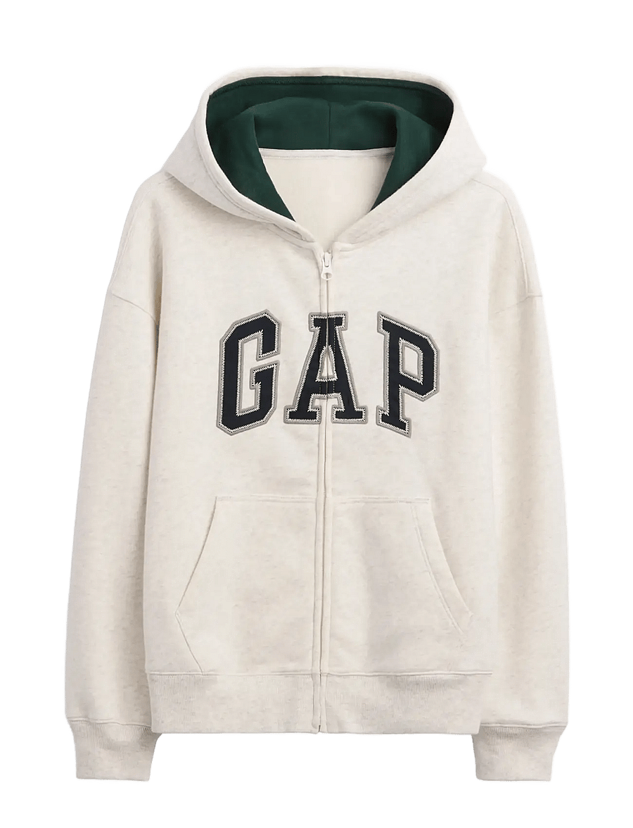GAP - Kids VintageSoft Logo Zip Hoodie - kapuutsiga pusad - pale grey heather bc01 - 1