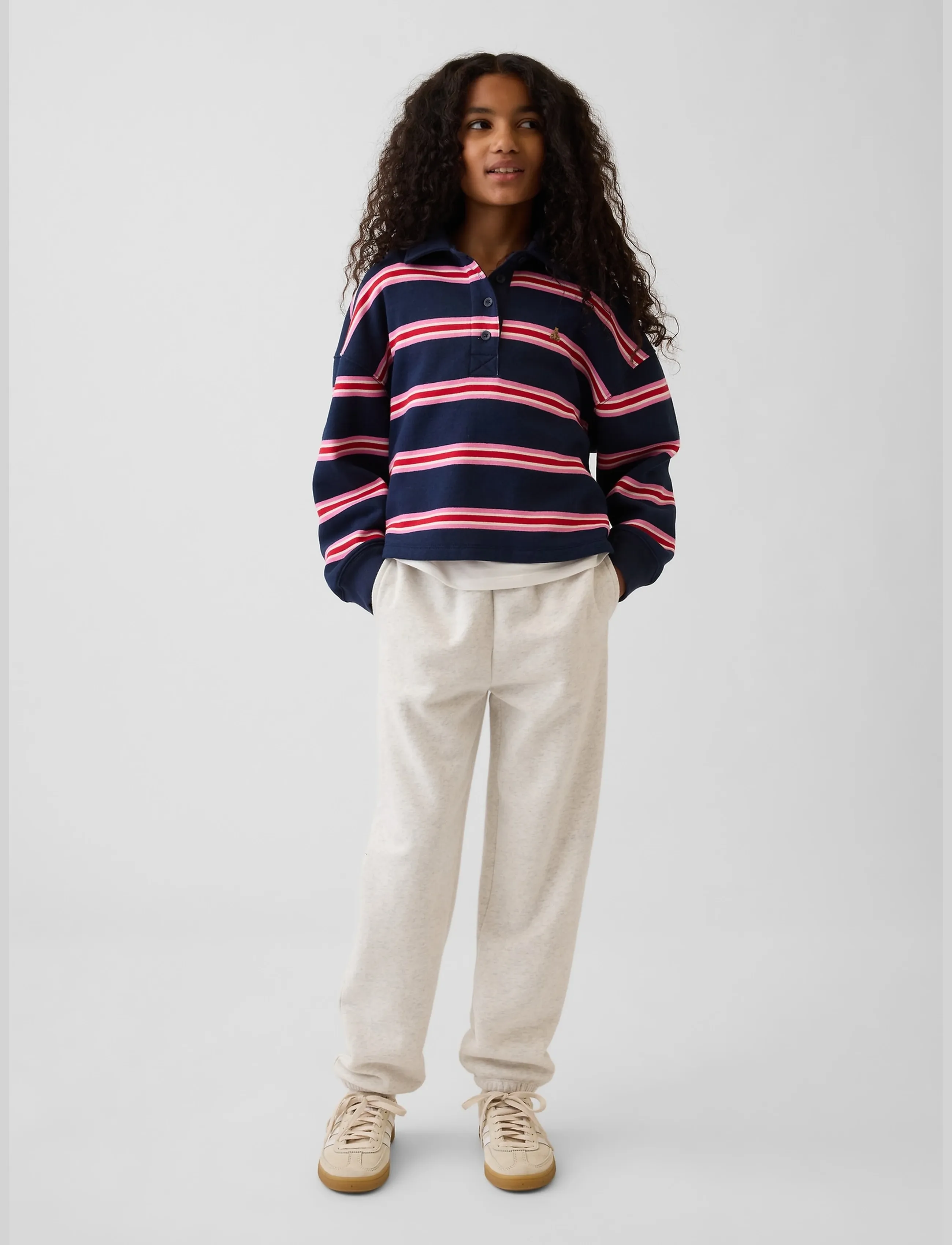 GAP - Kids VintageSoft Relaxed Joggers from the GAP collection - jogginghosen - pale grey heather bc01 - 0