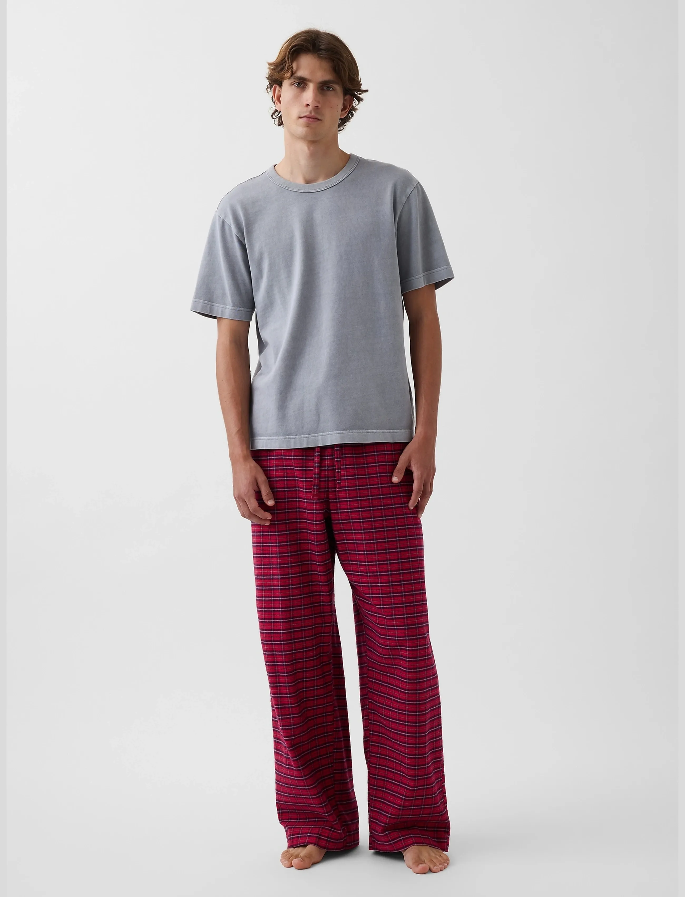GAP - Flannel Pants from the GAP collection - pyjama pants - fs red tartan plaid - 2