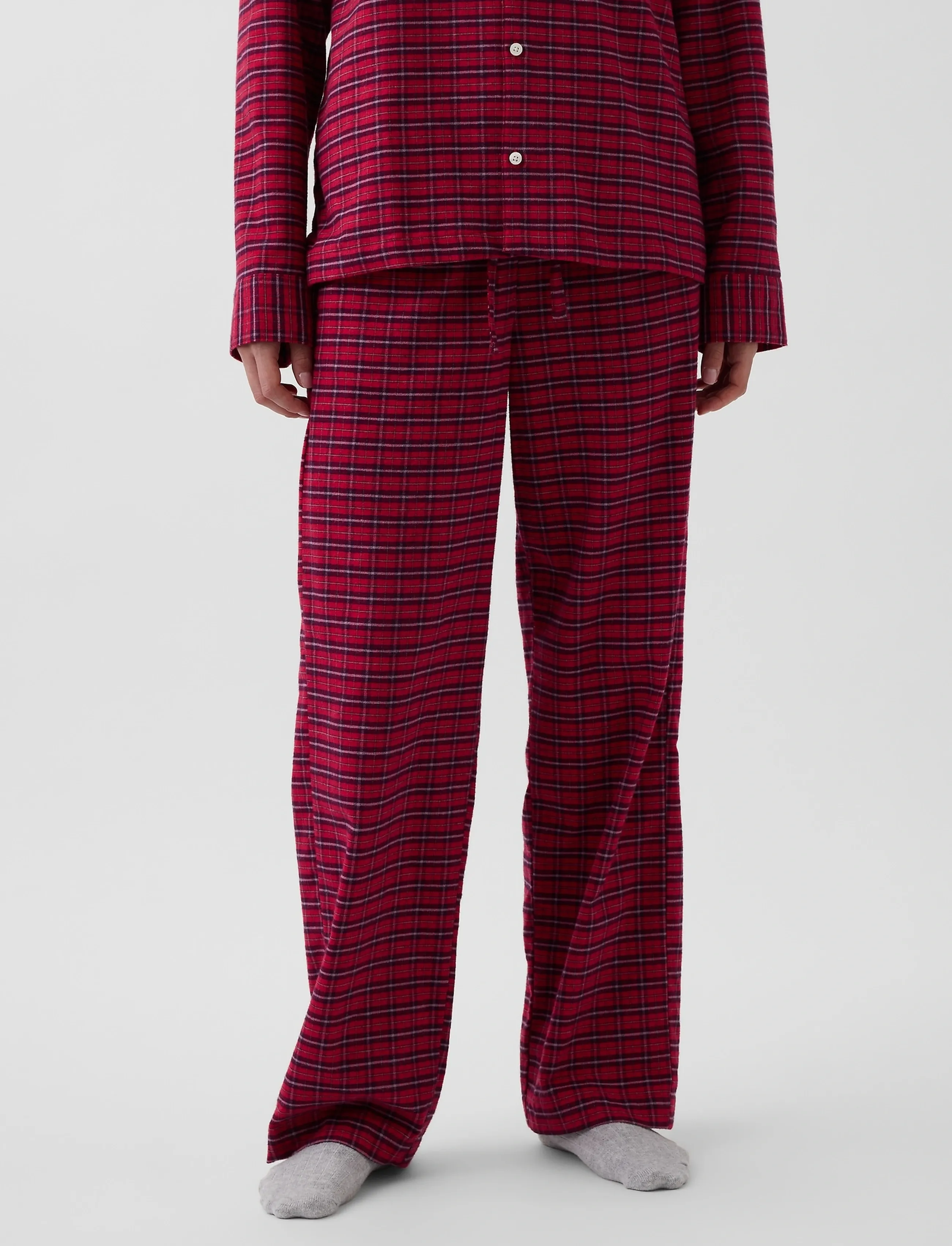 GAP - Flannel Pants from the GAP collection - pyjama pants - fs red tartan plaid - 5