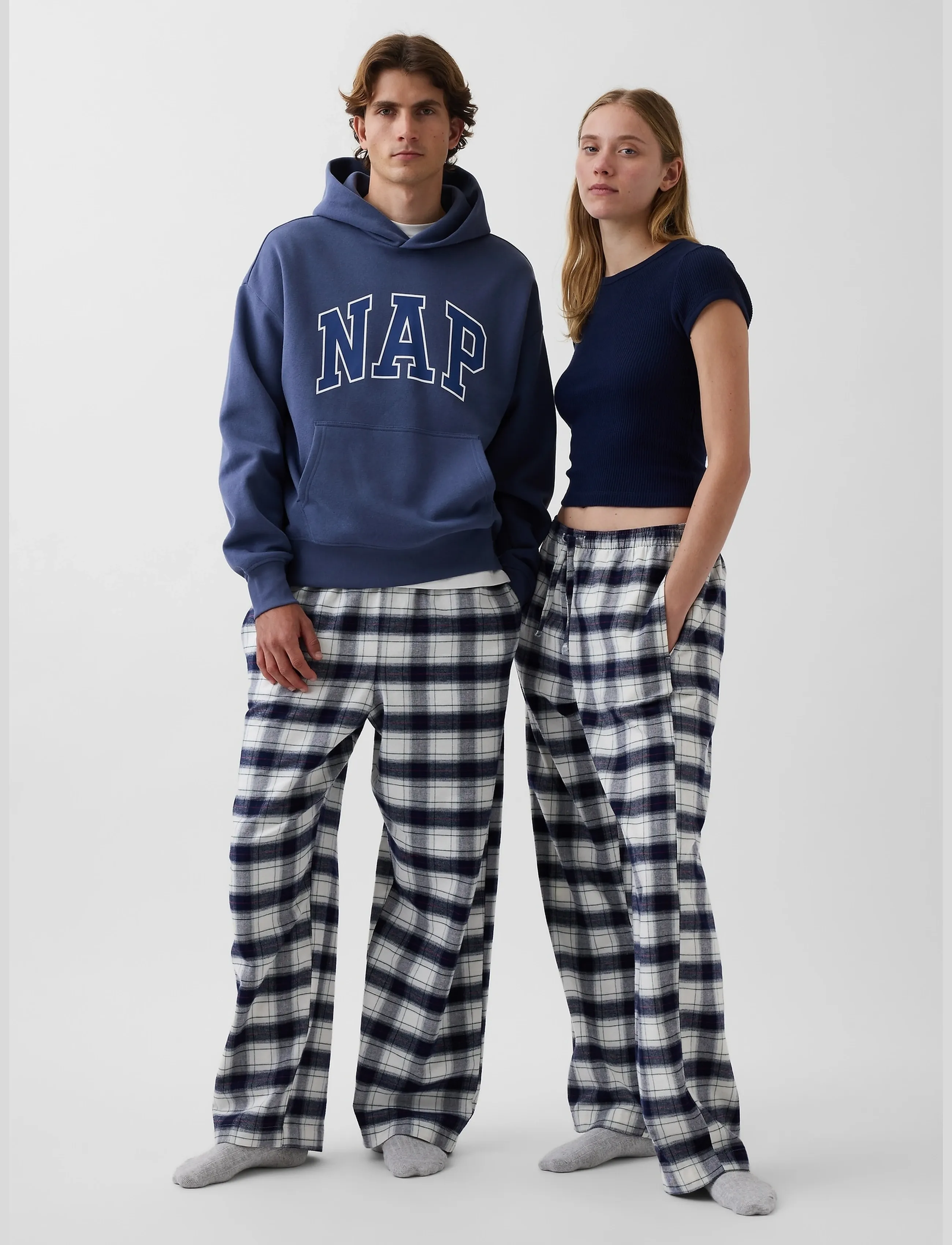 GAP - Flannel Pants from the GAP collection - pidžaamapüksid - navy plaid - 4