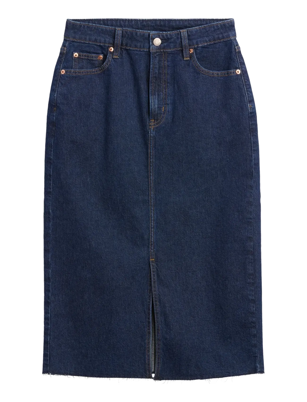 GAP - Denim Midi Pencil Skirt from the GAP collection - teksaseelikud - dark wash indigo - 1