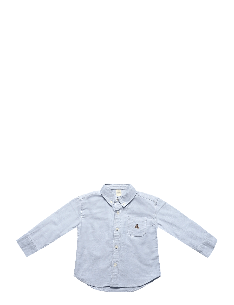 GAP - Oxford Woven Top from the GAP collection - långärmade skjortor - bleach blue - 0