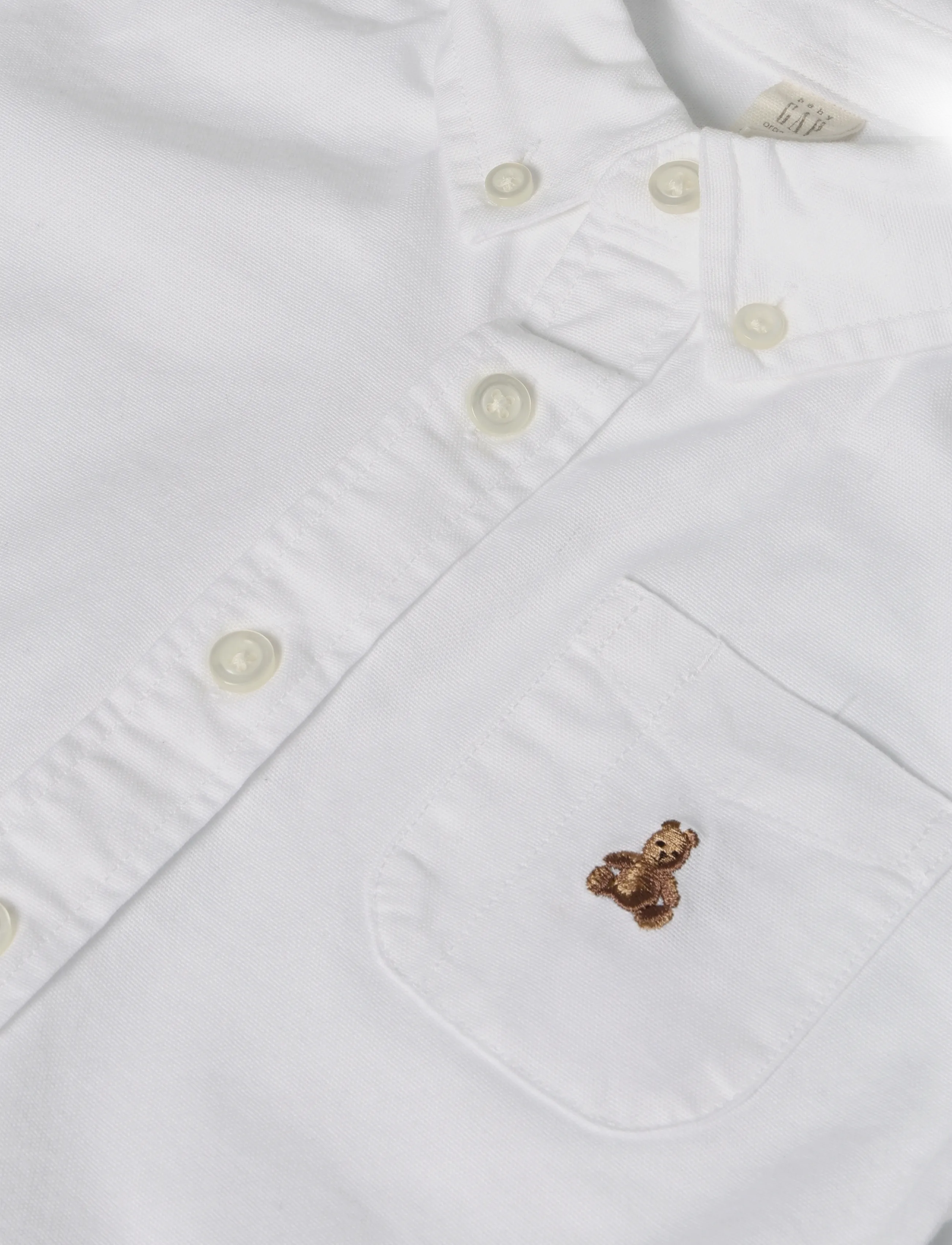GAP - Oxford Woven Top from the GAP collection - pikkade varrukatega särgid - white v2 global - 2