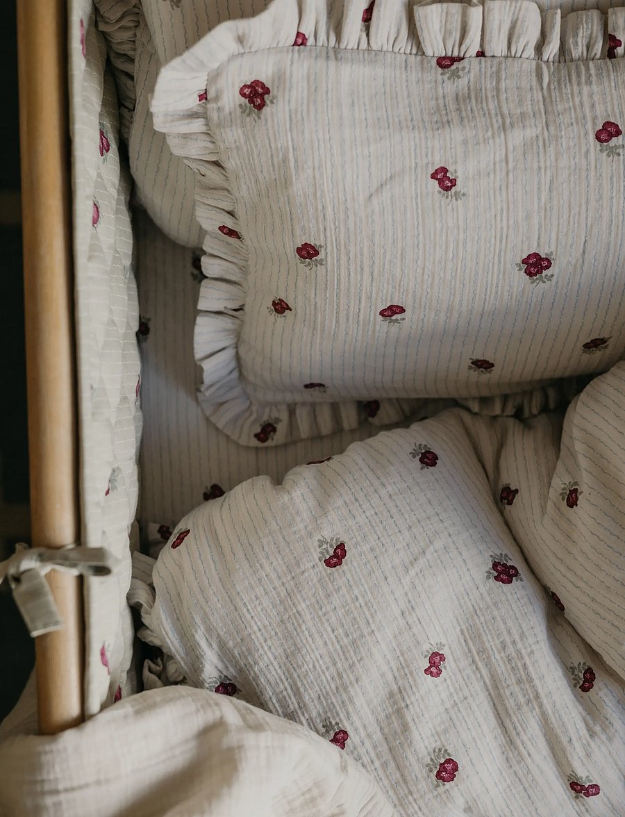 Garbo&Friends - Rosehip Muslin Bed Set Baby Rosehip - sengesæt - rosehip - 3