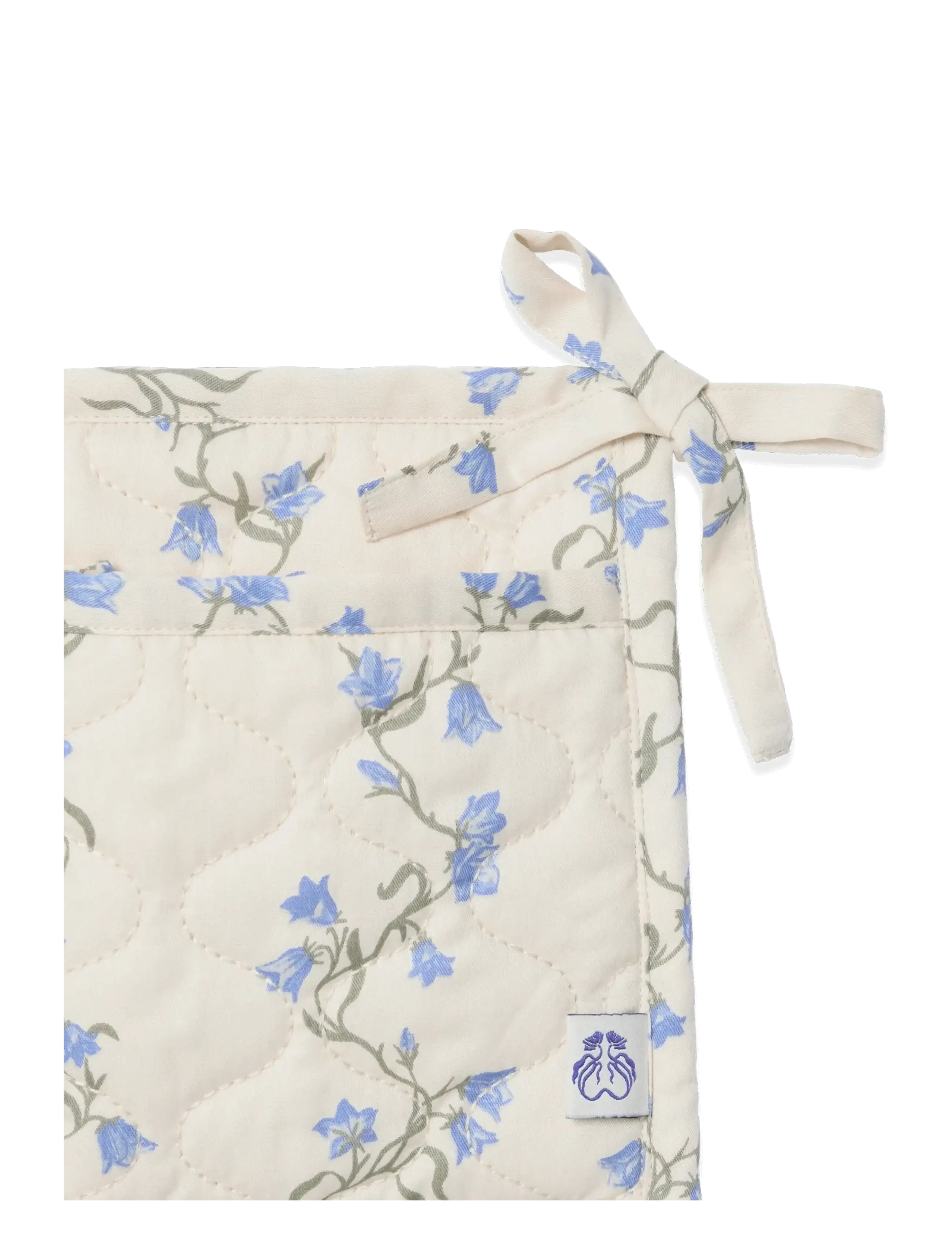 Garbo&Friends - Quilted Bed Pocket, 43x18 cm, Bell Flower - sengelommer - bell flower - 2