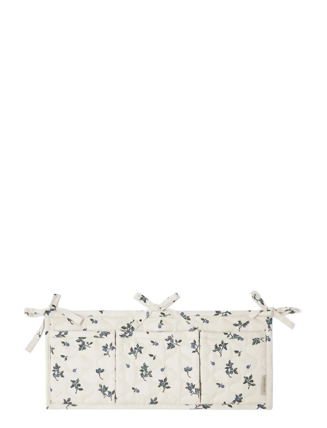 Garbo&Friends Satin Quilted Bed Pocket - Garbo&Friends - BLUEBERRY / cream