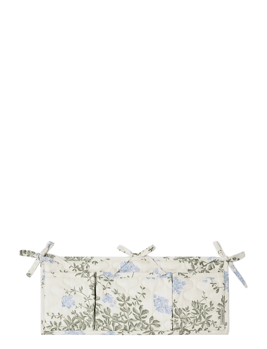 Garbo&Friends - Satin Quilted Bed Pocket - sengelommer - plumbago - 0