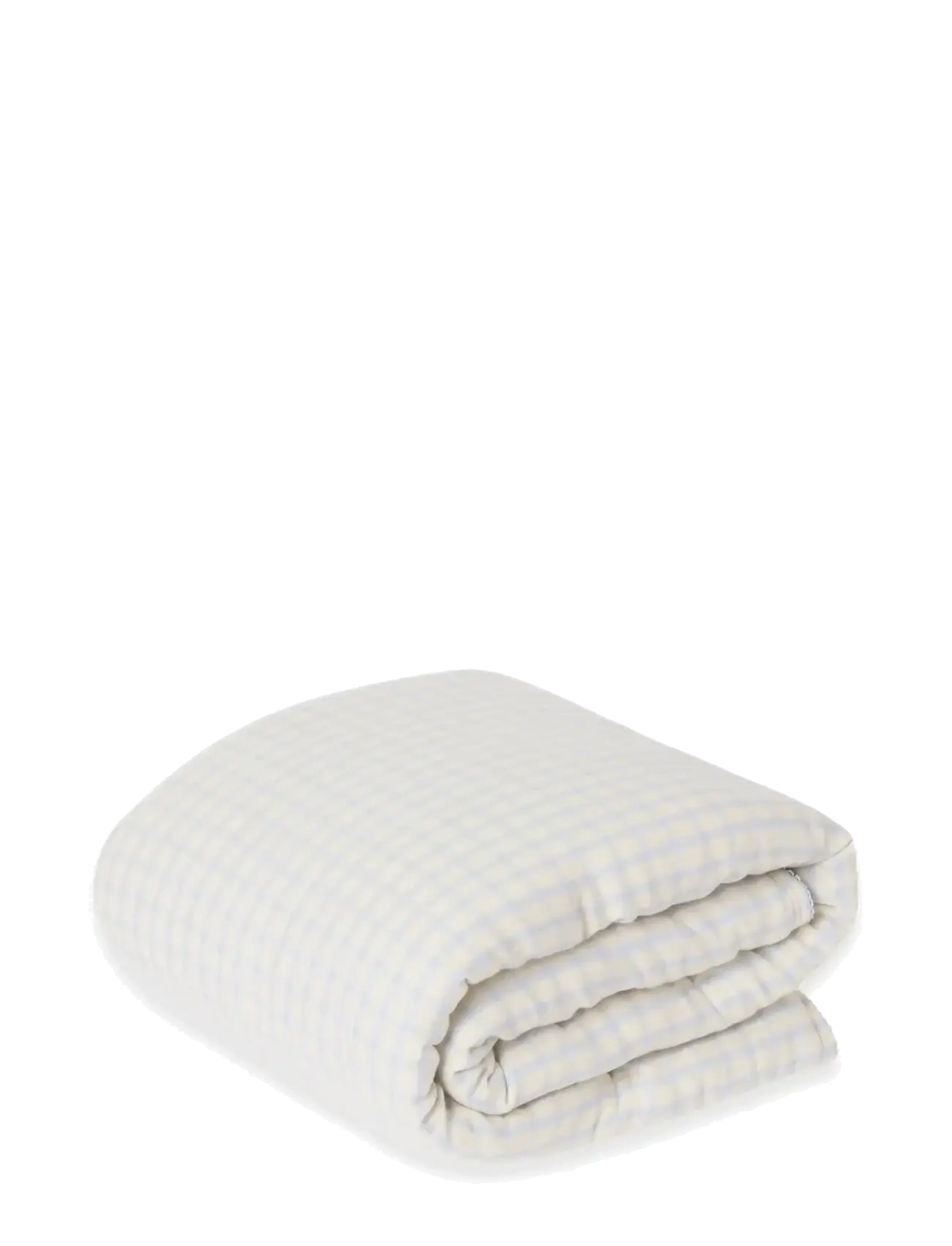 Garbo&Friends Gingham Sky blue  Muslin Filled Blanket - Inspiration - GINGHAM SKY BLUE / blue