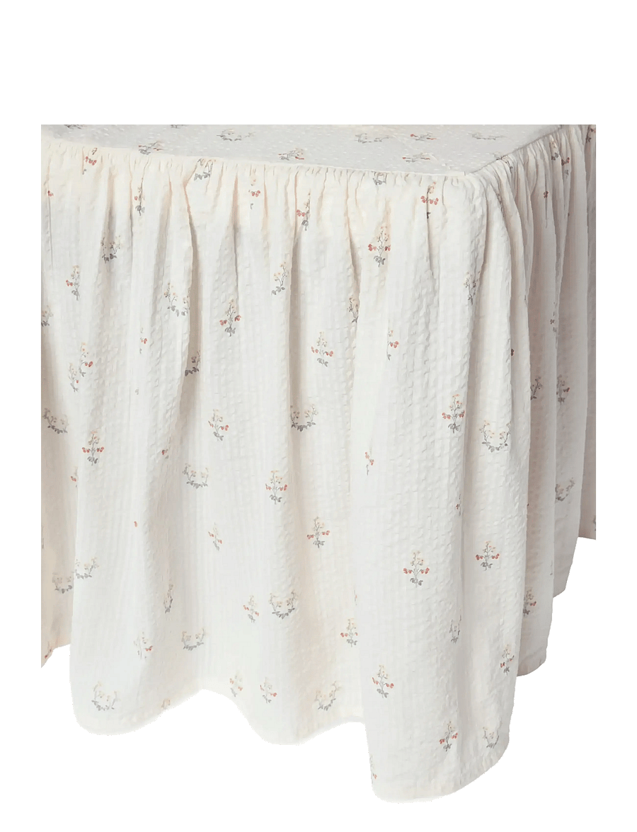 Garbo&Friends - Seersucker Bed Skirt, 90x200x45 cm, La Fraise - bettröcke - la fraise - 1