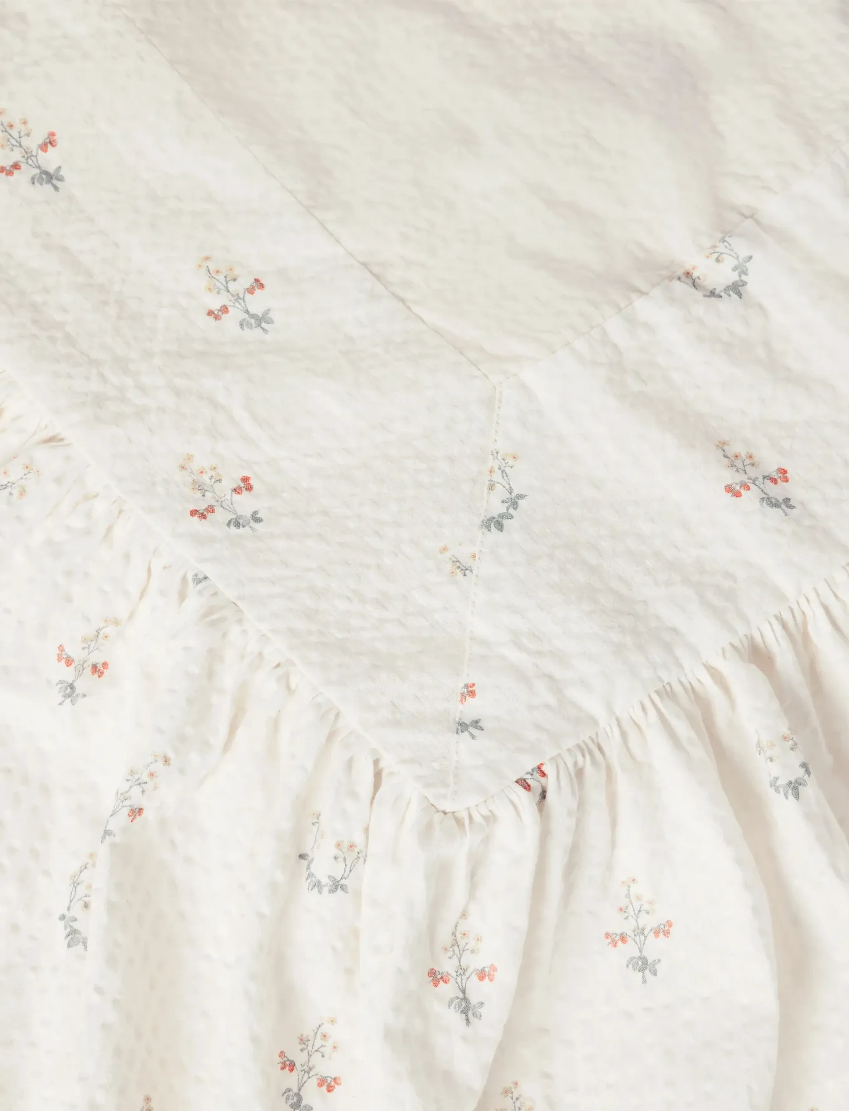 Garbo&Friends - Seersucker Bed Skirt, 90x200x45 cm, La Fraise - cache-sommiers - la fraise - 4