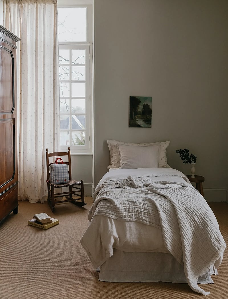 Garbo&Friends - Linen Linen Bed Skirt 180x200x53 - sengekapper - linen - 2