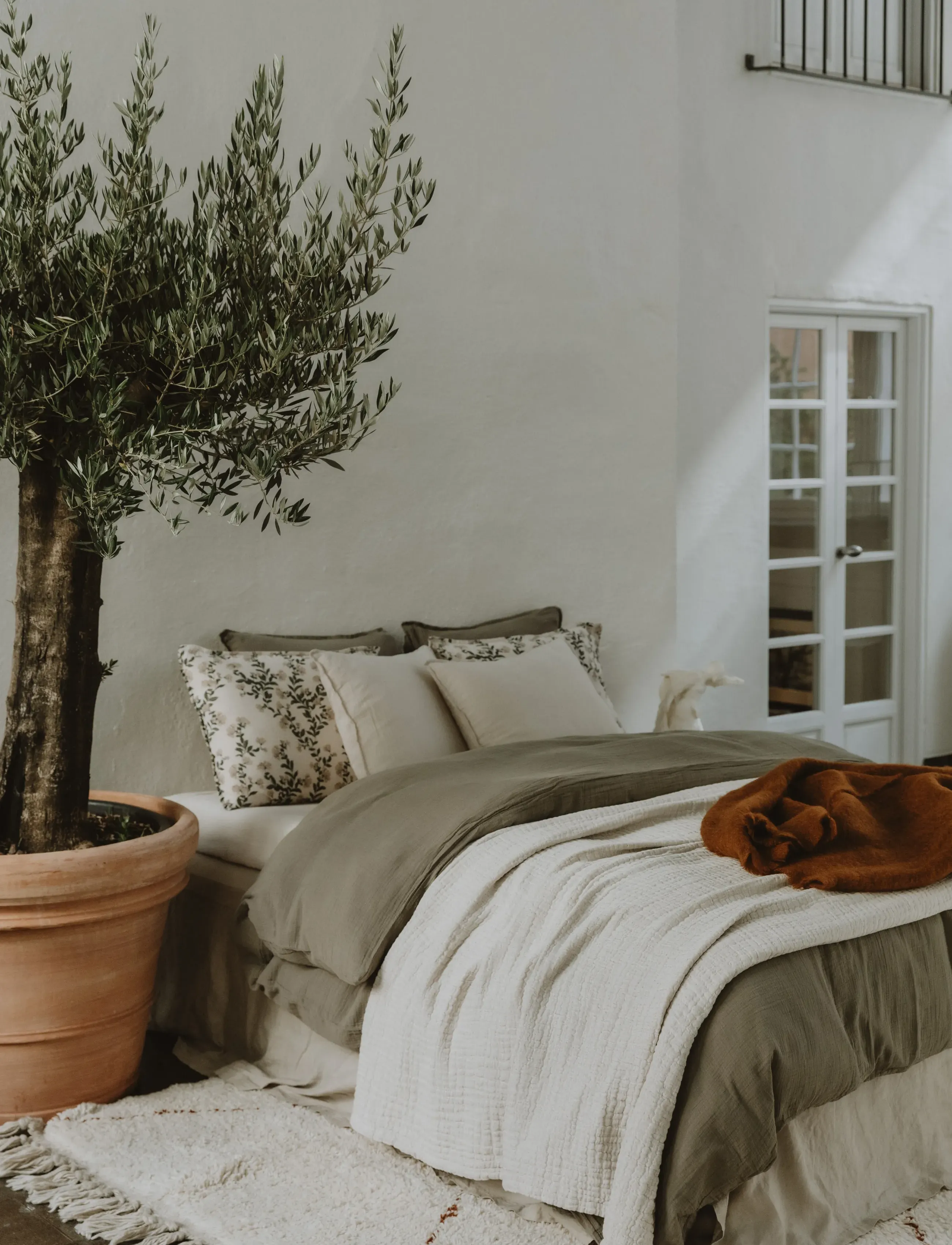 Garbo&Friends Muslin Bed Skirt, 90X200 cm, Bedtextiles, Creme - Homeware