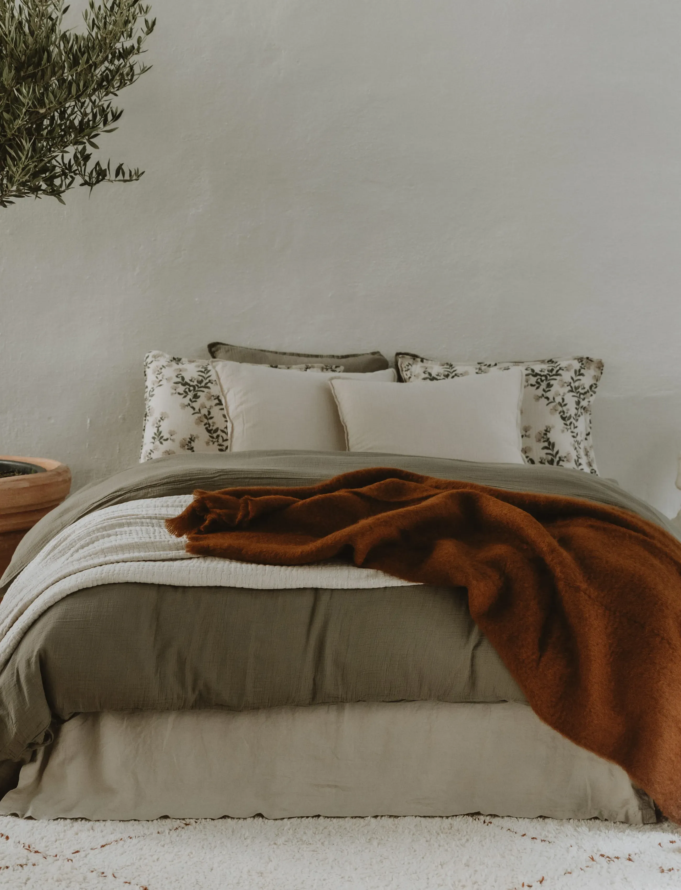 Garbo&Friends - Muslin Bed Skirt - voodiäärised - eggshell - 3