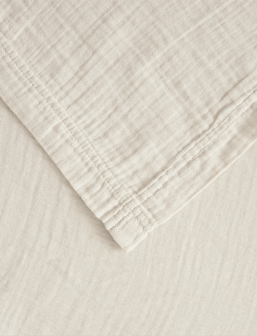 Garbo&Friends - Muslin Bed Skirt - voodiäärised - eggshell - 5