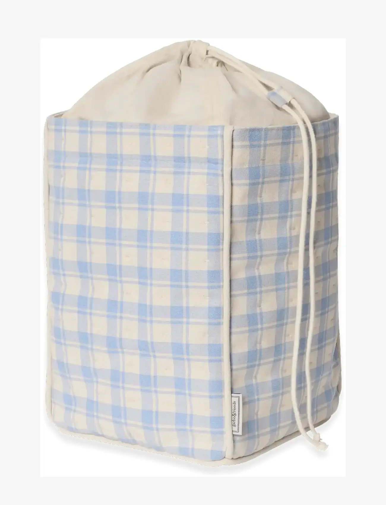 Garbo&Friends - Plaid Sky Blue Storage Basket Medium - kosze do przechowywania - plaid sky blue - 1