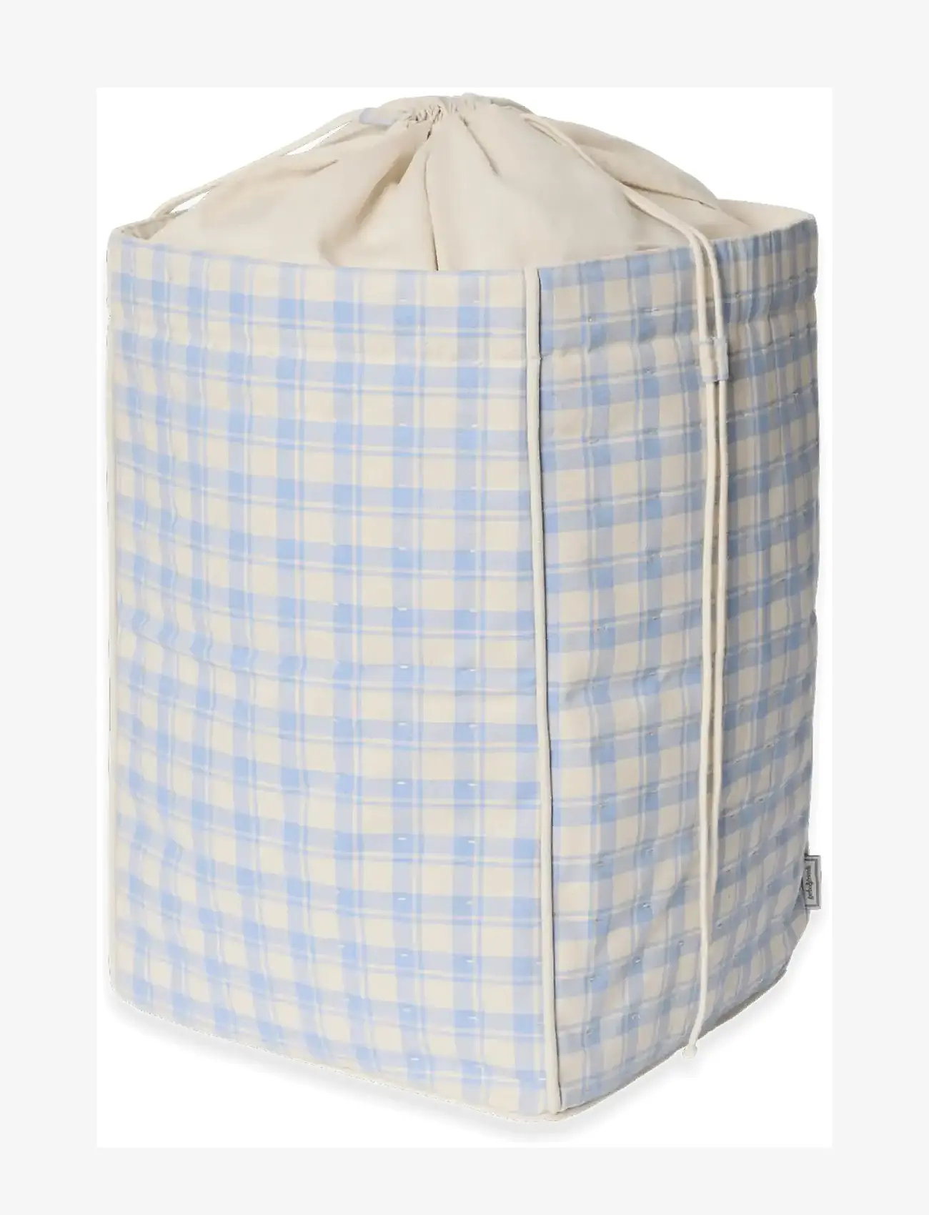 Garbo&Friends - Plaid Sky Blue Storage Basket Large - hoiukorvid - plaid sky blue - 1