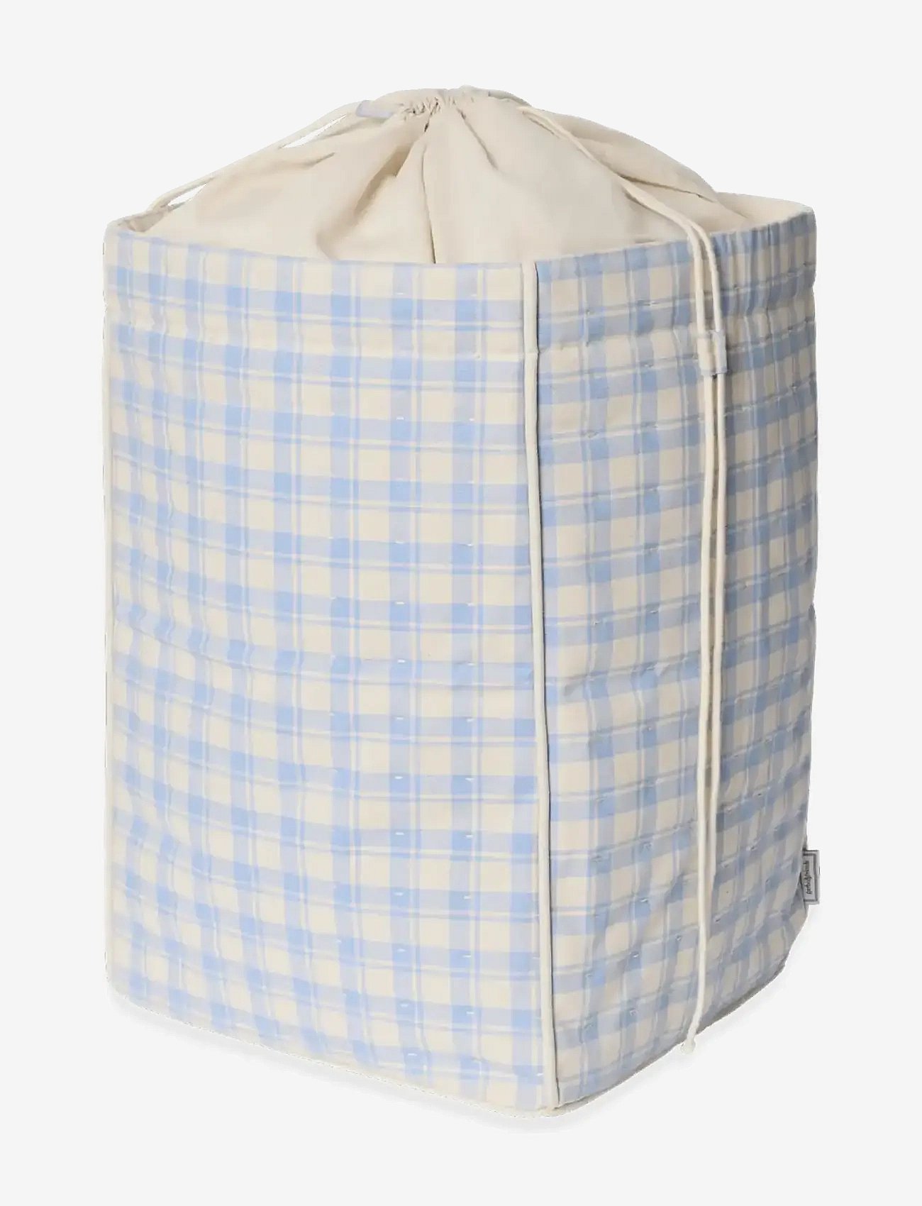 Garbo&Friends Plaid Sky Blue Storage Basket Large - Blue - 35X56