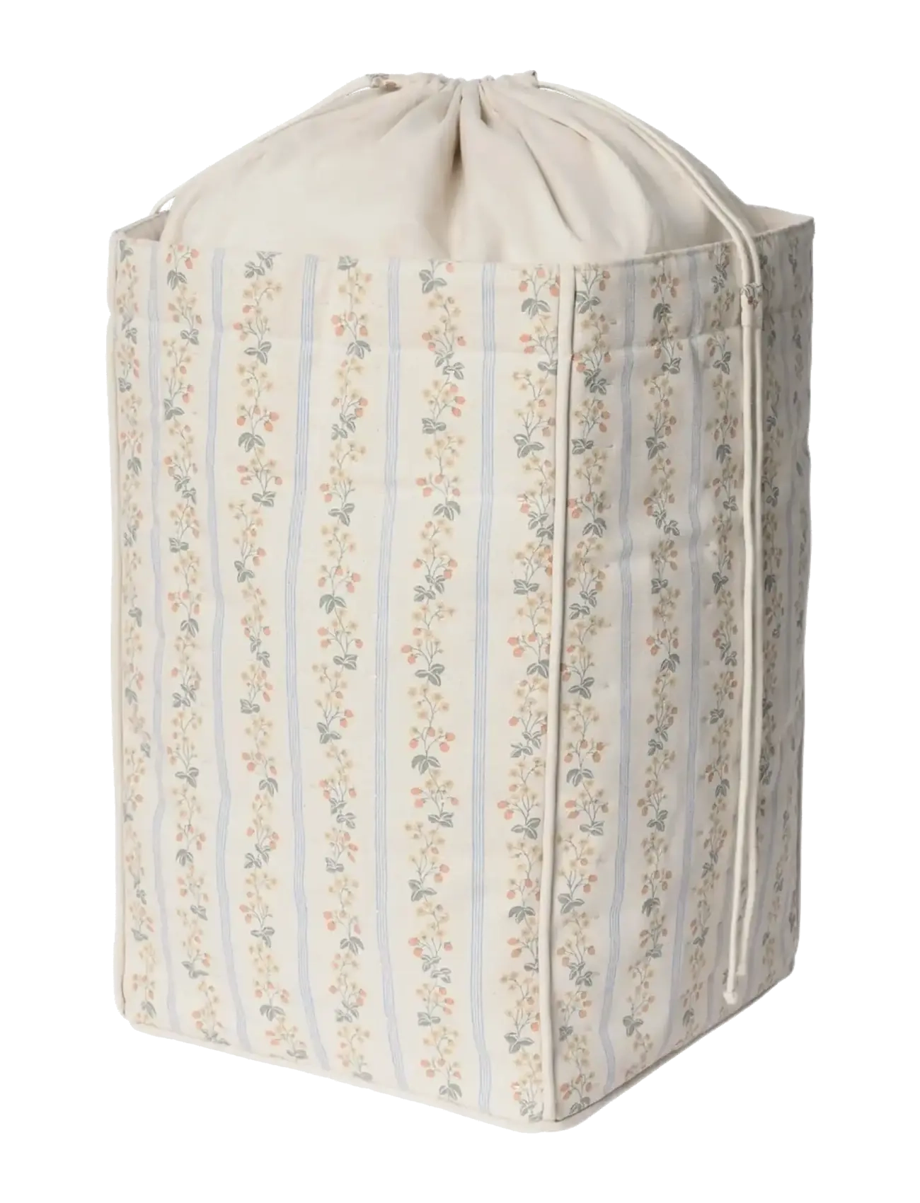 Garbo&Friends Strawberry Garland Storage Basket Large - Garbo&Friends - STRAWBERRY GARLAND / cream