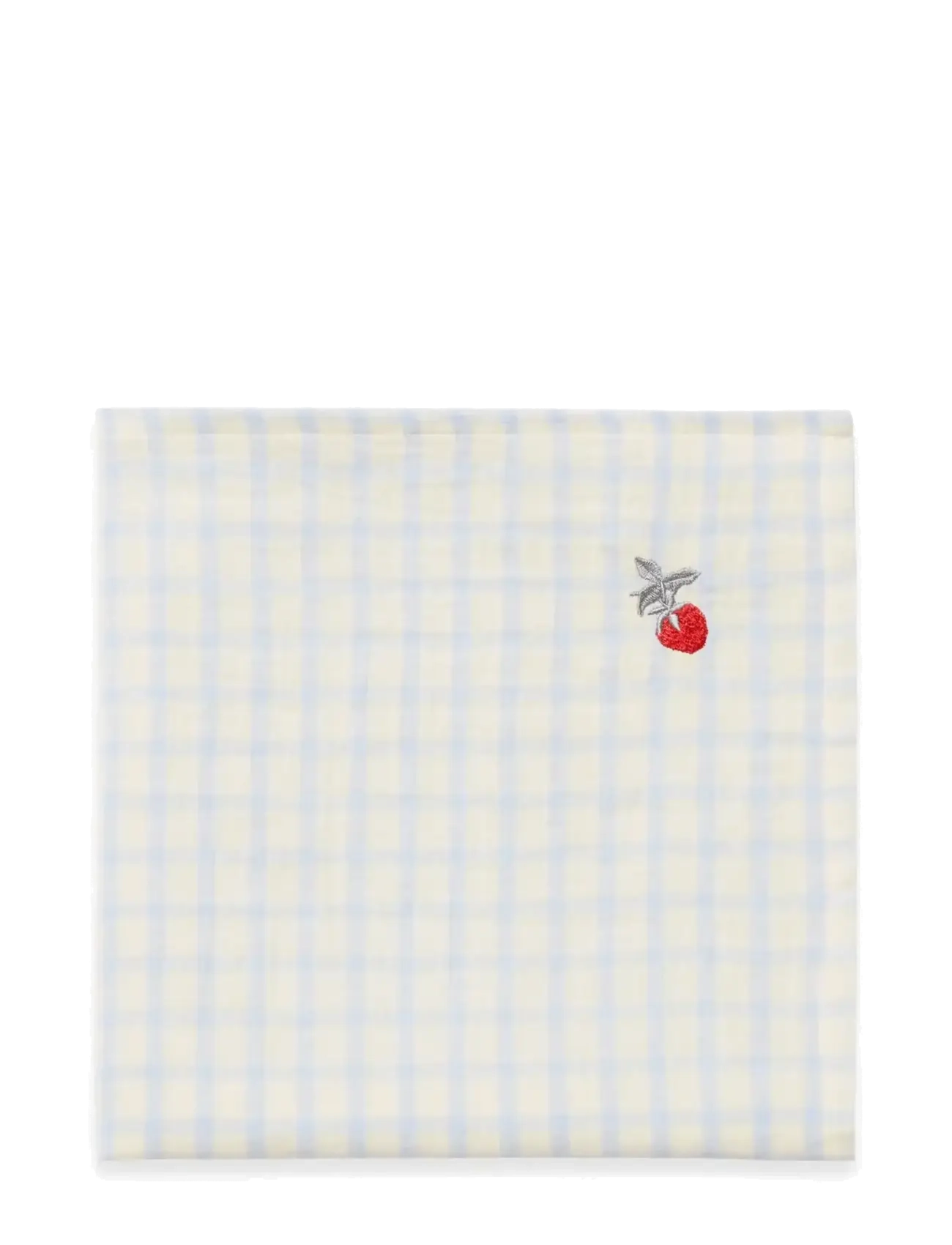 Garbo&Friends Gingham Sky blue  Muslin Swaddle Blanket - Inspiration - GINGHAM SKY BLUE / blue