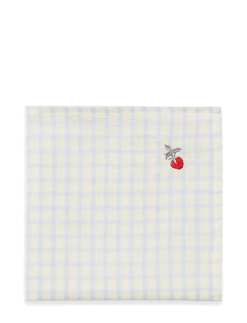 Garbo&Friends - Gingham Sky blue Muslin Swaddle Blanket - musliinist tekid - gingham sky blue - 1