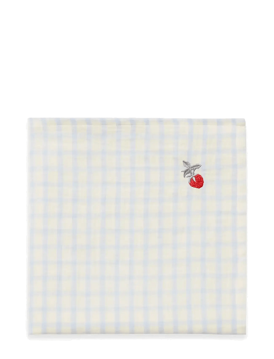 Garbo&Friends - Gingham Sky blue Muslin Swaddle Blanket - dekens van mousseline - gingham sky blue - 1
