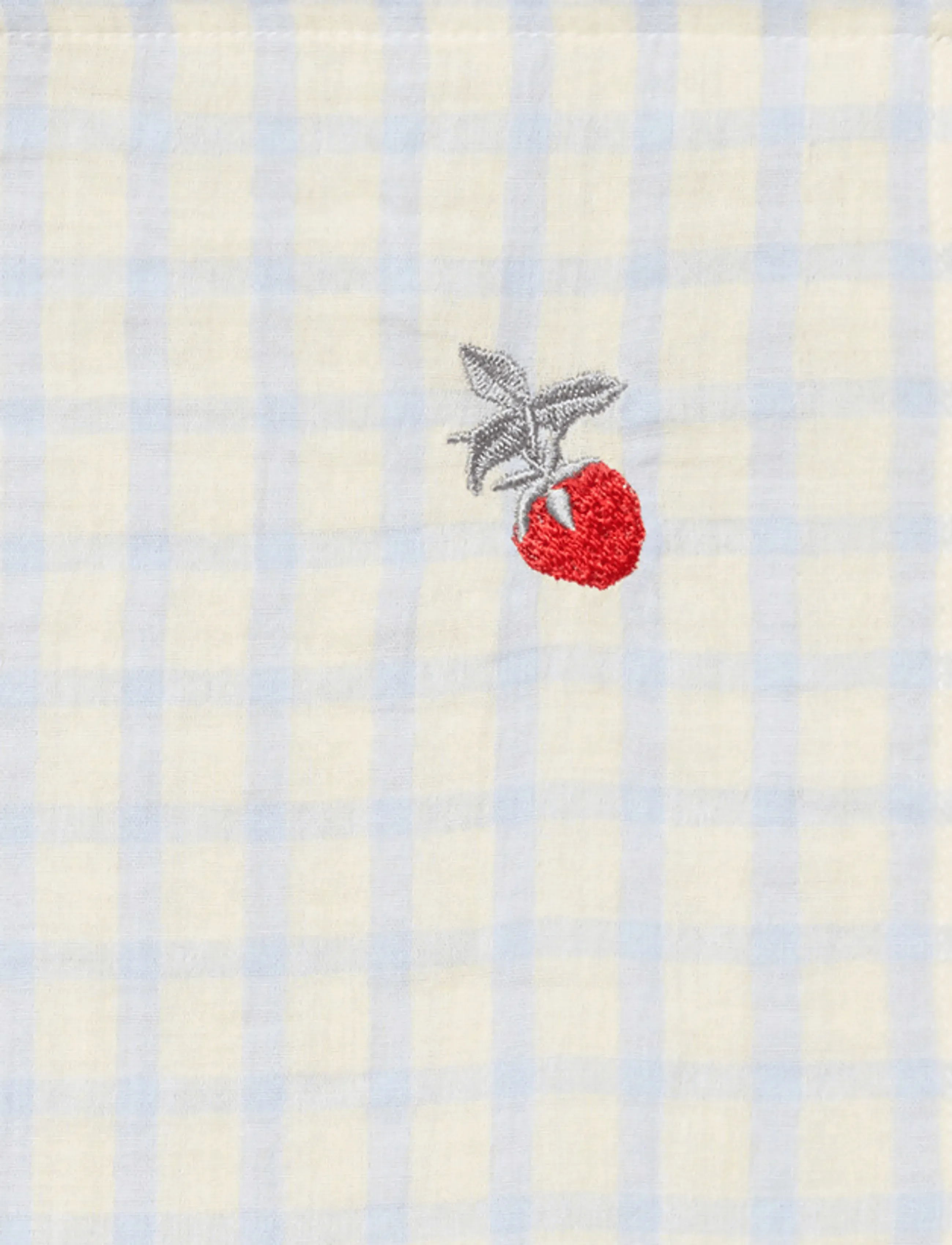 Garbo&Friends - Gingham Sky blue  Muslin Swaddle Blanket - muslin blankets - gingham sky blue - 2