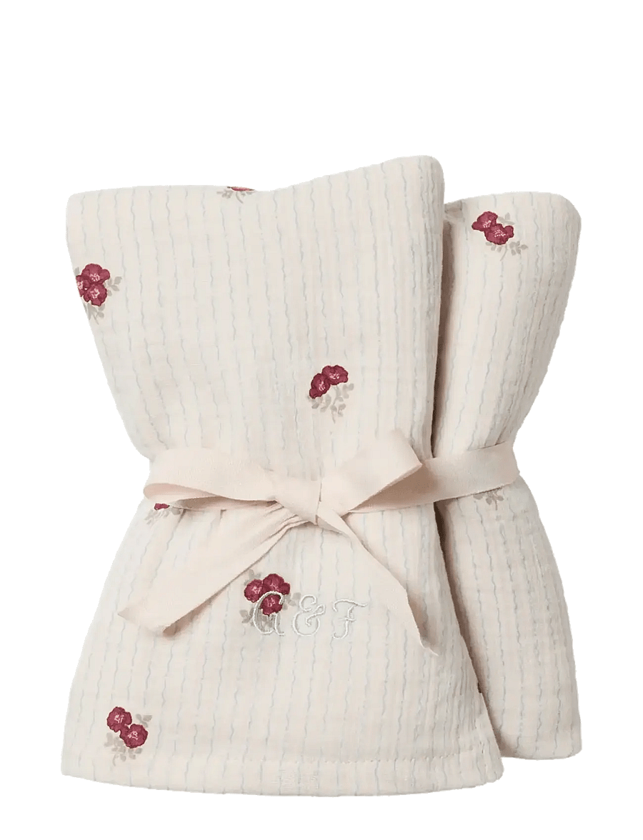 Garbo&Friends - Rosehip Muslin Blanket 2 pcs Rosehip - rosehip - 0