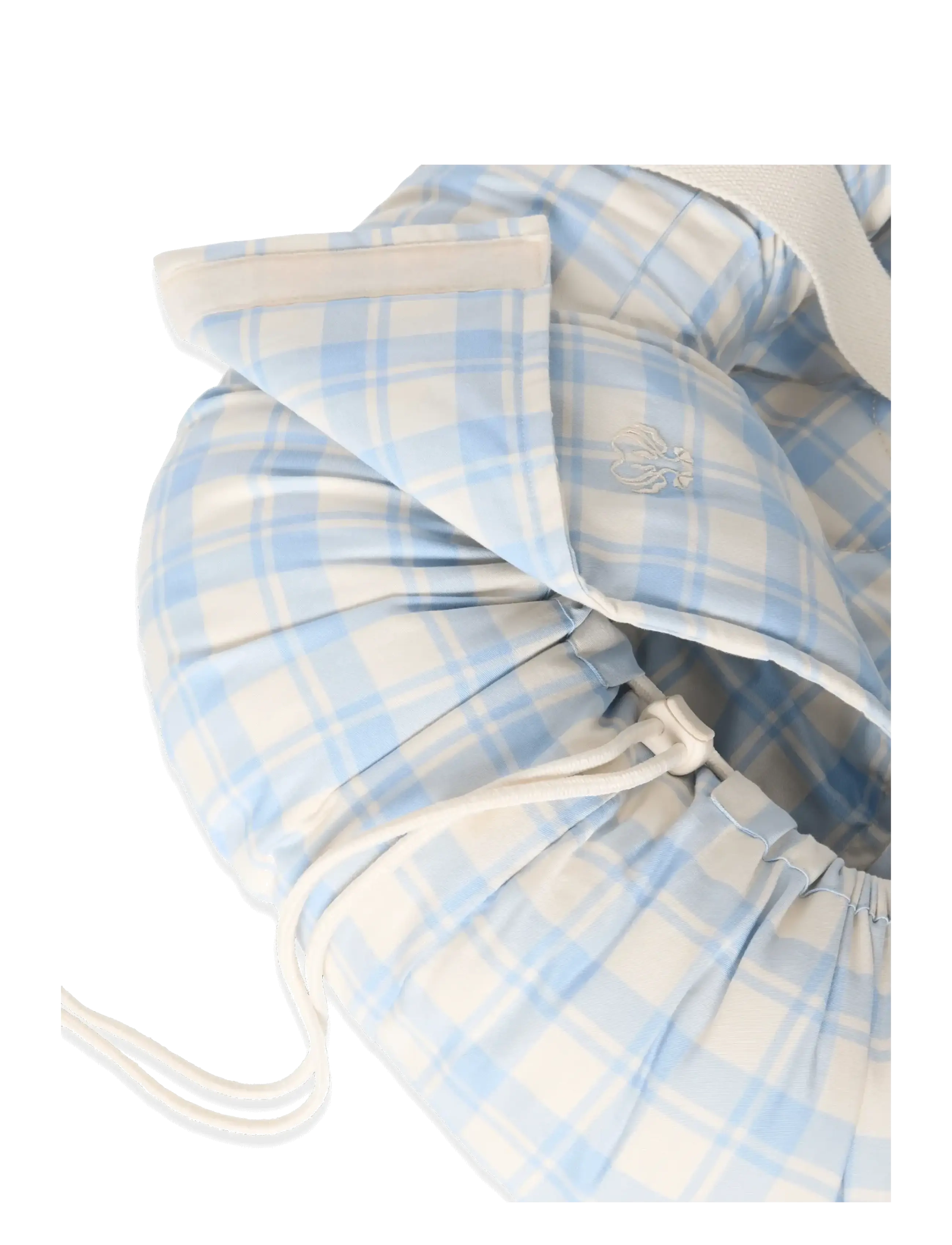 Garbo&Friends - Baby Nest, 43x87x16 cm, Plaid Sky Blue - babynest - plaid sky blue - 2