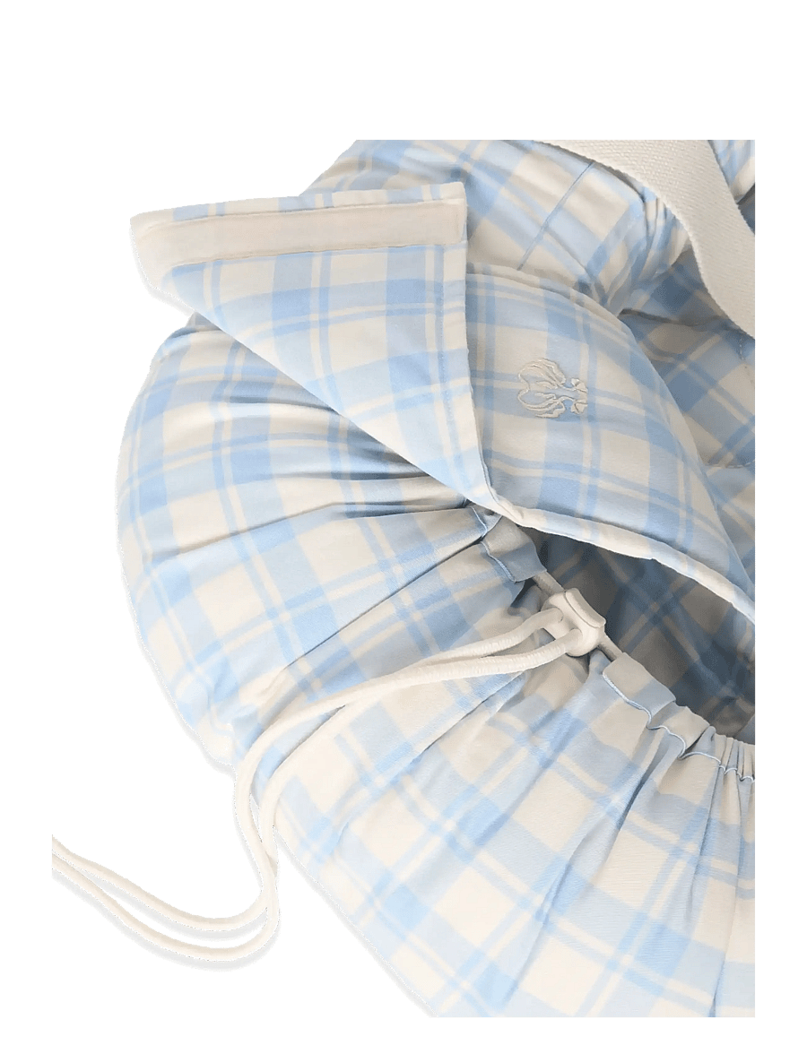 Garbo&Friends - Baby Nest, 43x87x16 cm, Plaid Sky Blue - babynest - plaid sky blue - 2